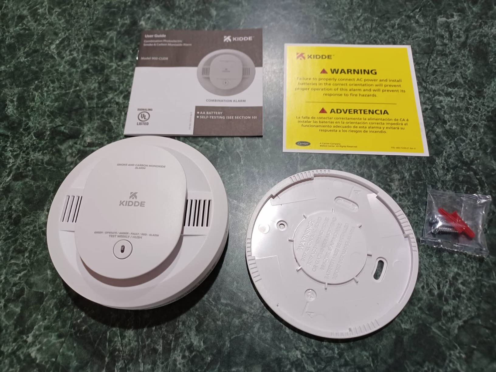 Kidde Smoke & Carbon Monoxide Detector, AA Battery Powered, LED Warning Light Indicators, 1 Pack customer photo 1