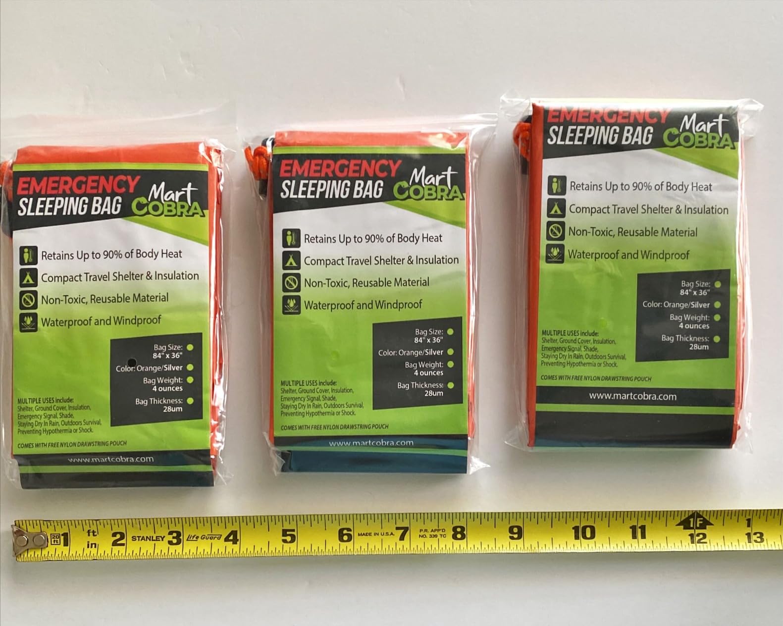 Emergency Sleeping Bag Mylar Bivy Sack Thermal Heat Survival Gear &Supplies customer photo 2