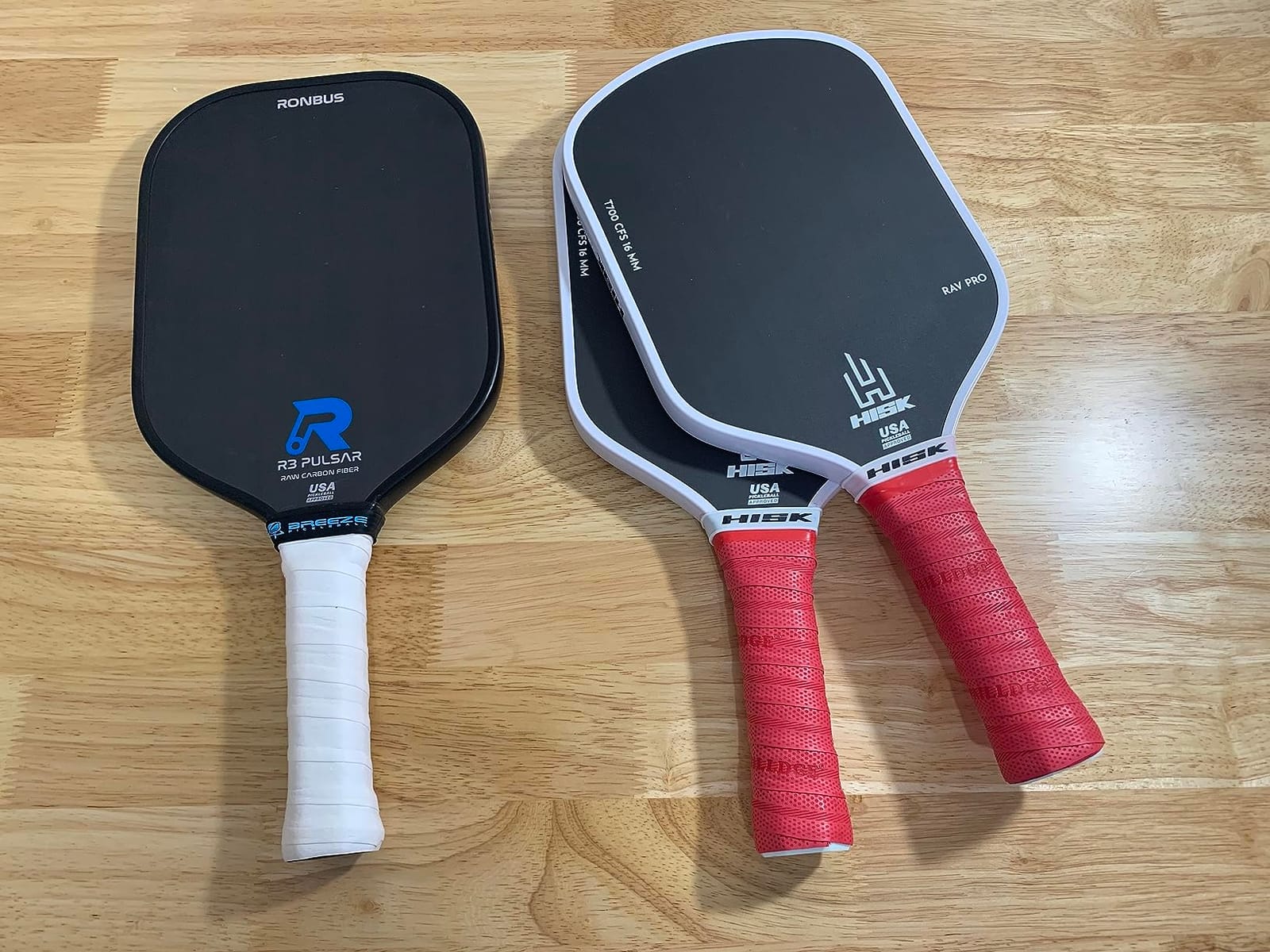 RAV PRO Pickleball Paddle - Ultimate HIGH END 16mm Japanese Toray T700 Raw Carbon Fiber CFS w/Excellent GRIT Roughness Texture, Aero Dynamic Curve, USAPA Approved, Non Slip Grip customer photo 2