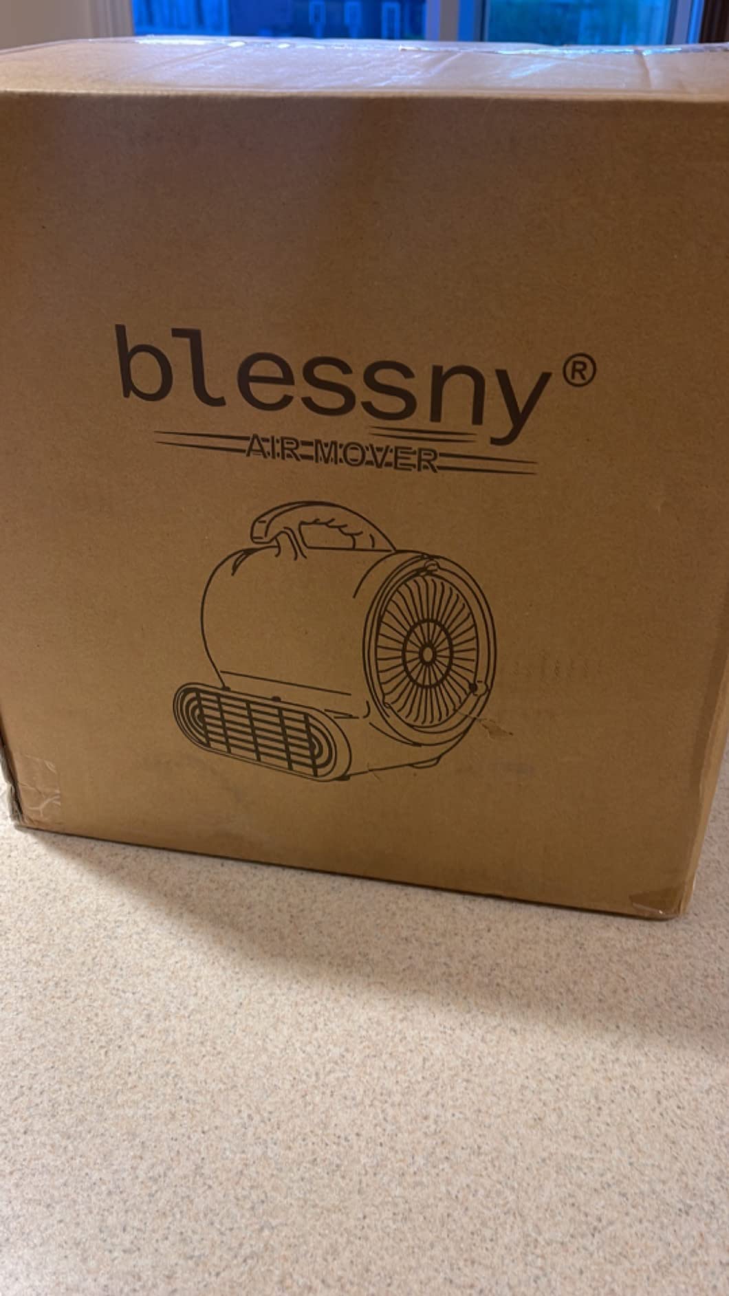 blessny 1/2 HP ETL Listed Carpet Dryer Air Blower Fan for Home Drying customer photo 2