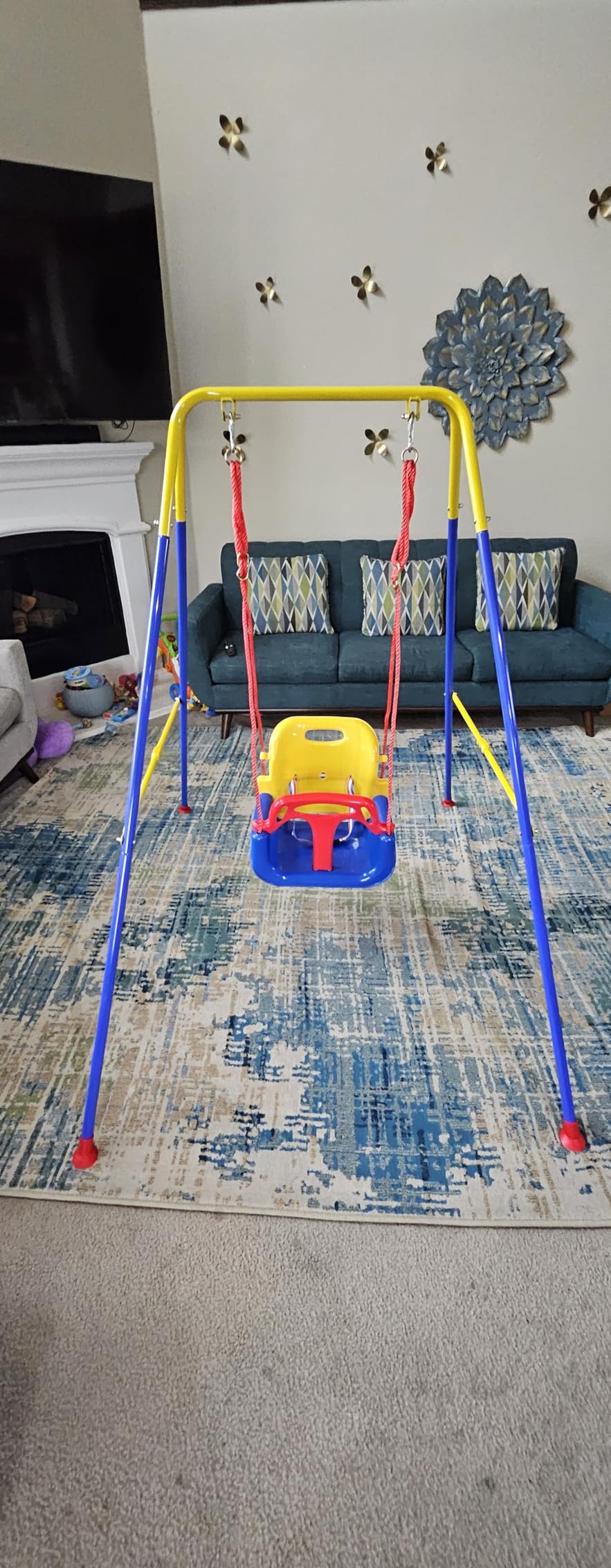 Foldable Toddler Swing Set for Indoor & Outdoor Use customer photo 1
