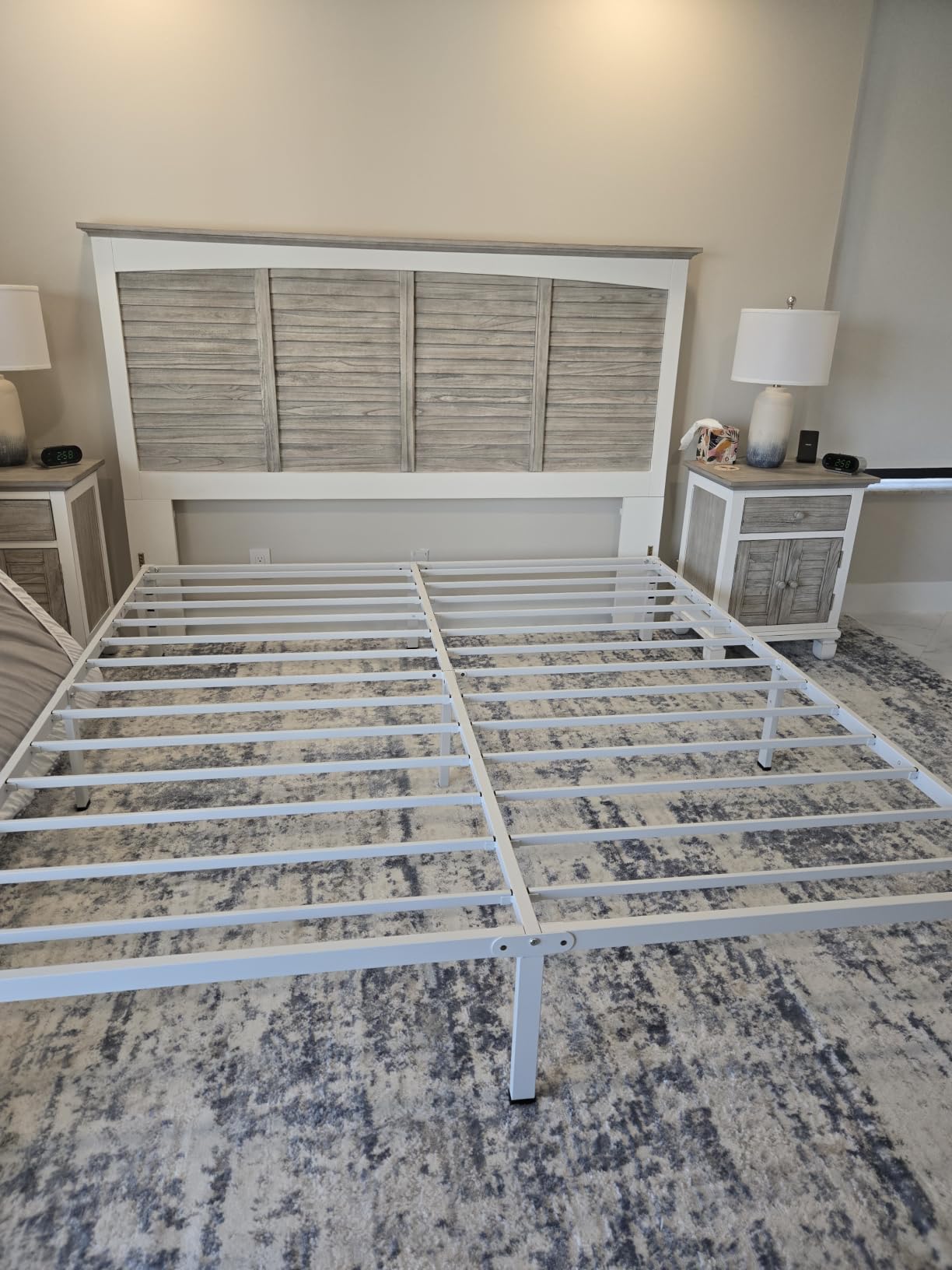 ROIL 14 Inch Full Bed Frame with Rounded Corner & 4 Mattress Baffles customer photo 1
