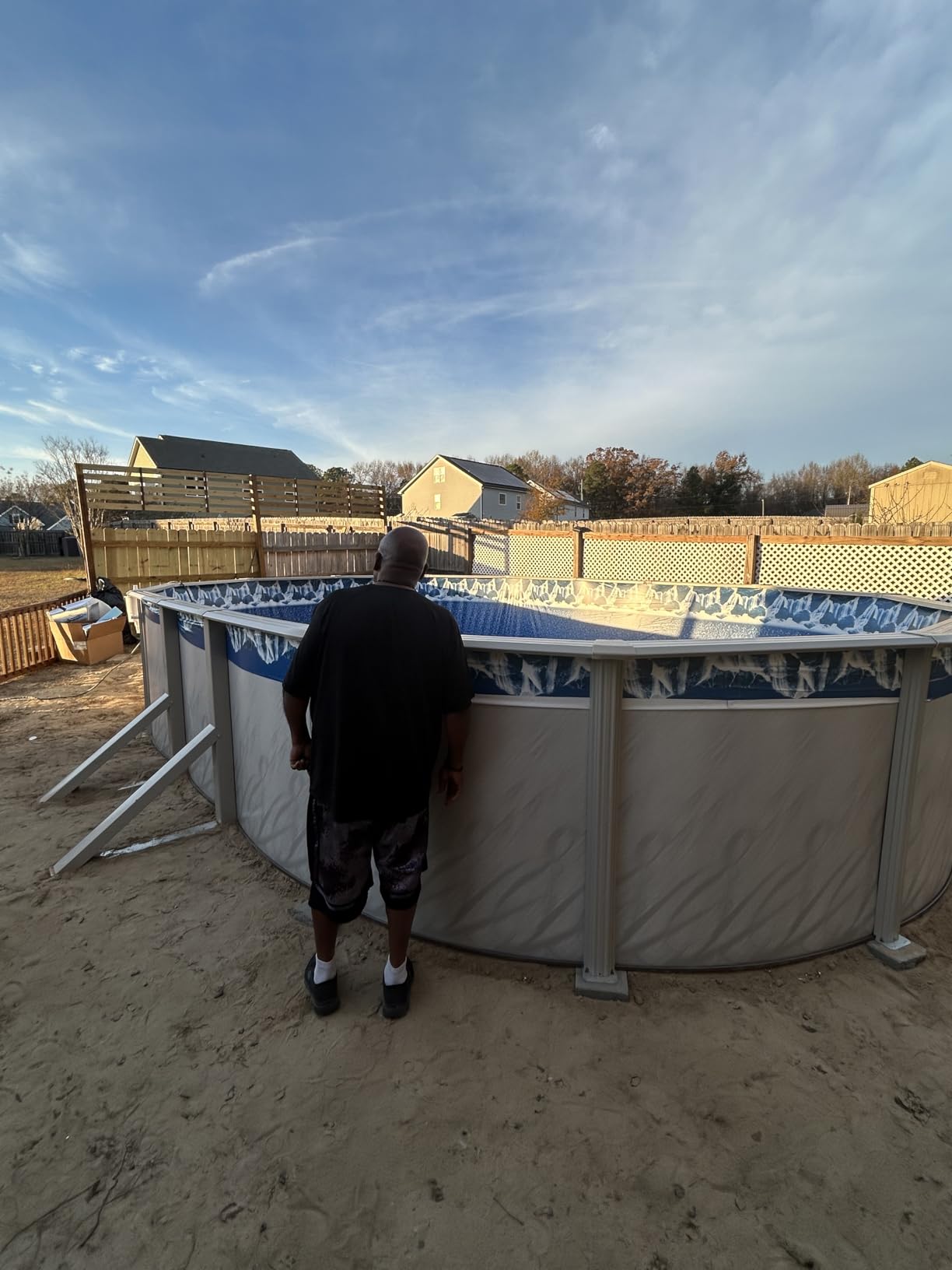Lake Effect Pools 'Bermuda' 24 ft Round Above Ground Swimming Pool customer photo 2