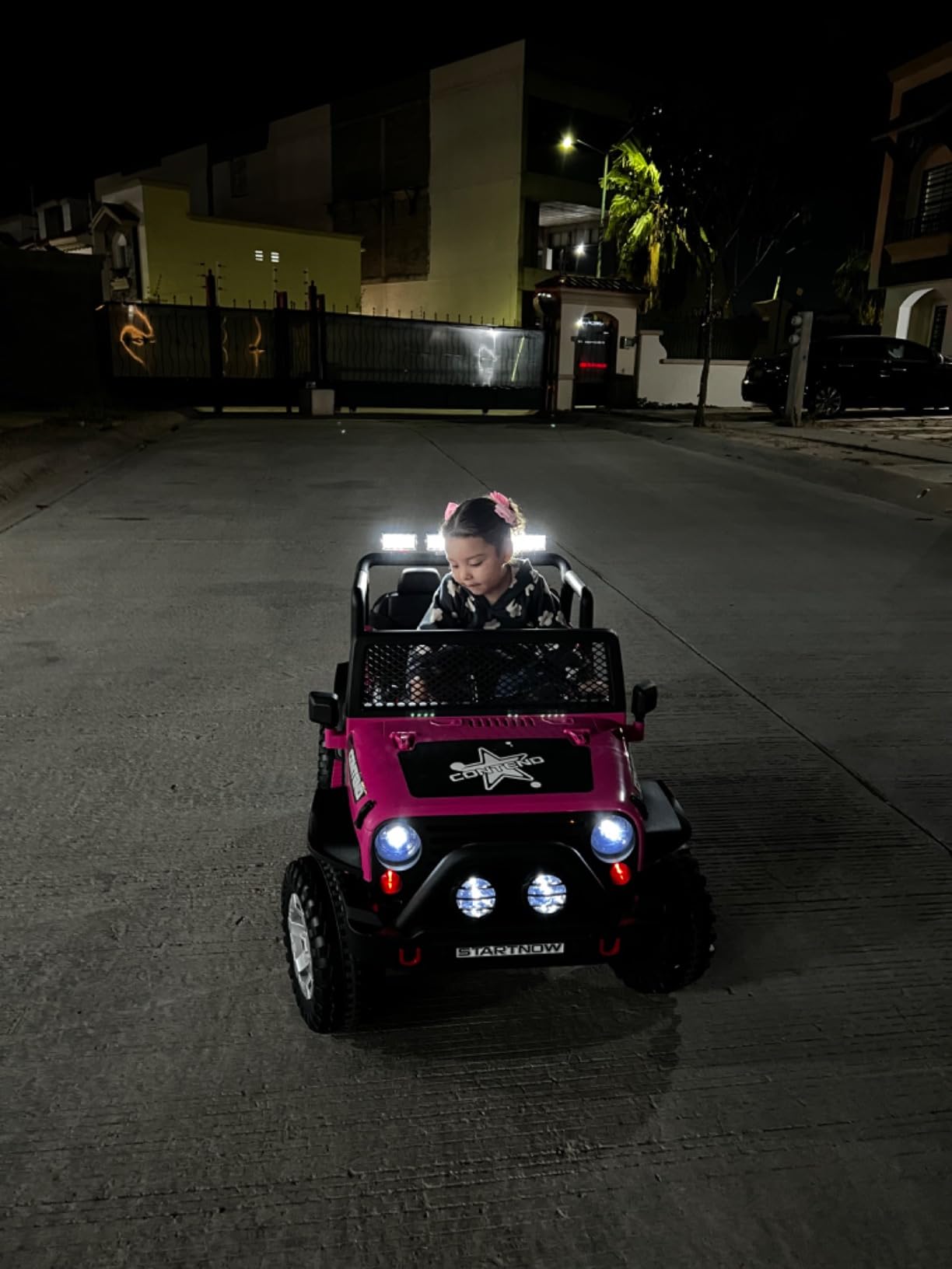 SEHOMY 12V 2 Seater Electric Car for Kids 110LB Max with Parent Remote | Pink Power Wheels Truck ride on toys, 3 Speeds, Spring Suspension, LED Lights, Music, Kids Electric Vehicles customer photo 2