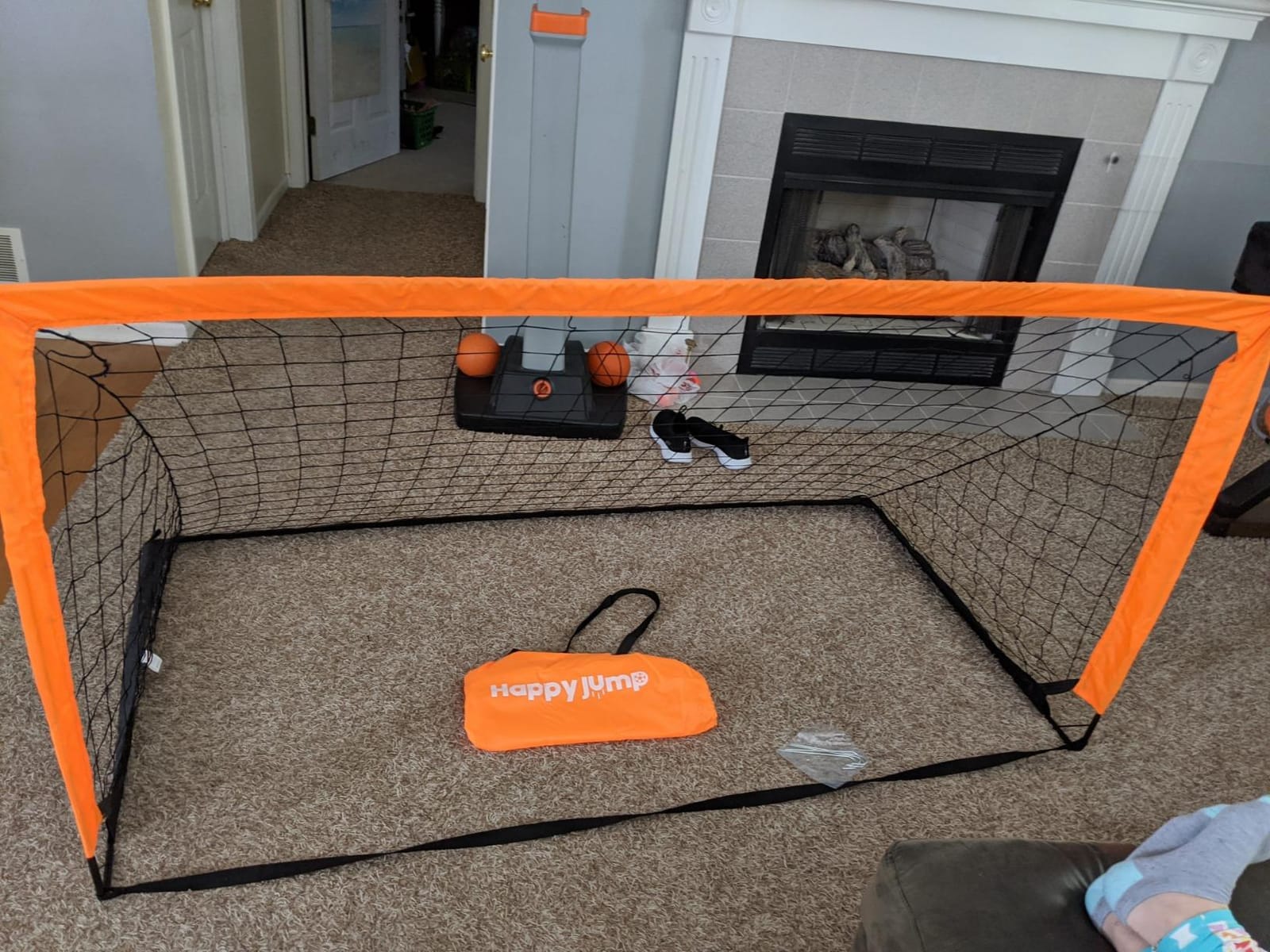 Happy Jump Kids Backyard Soccer Goals 7x5 & 5x3.6 FT, Portable Outdoor Play customer photo 1