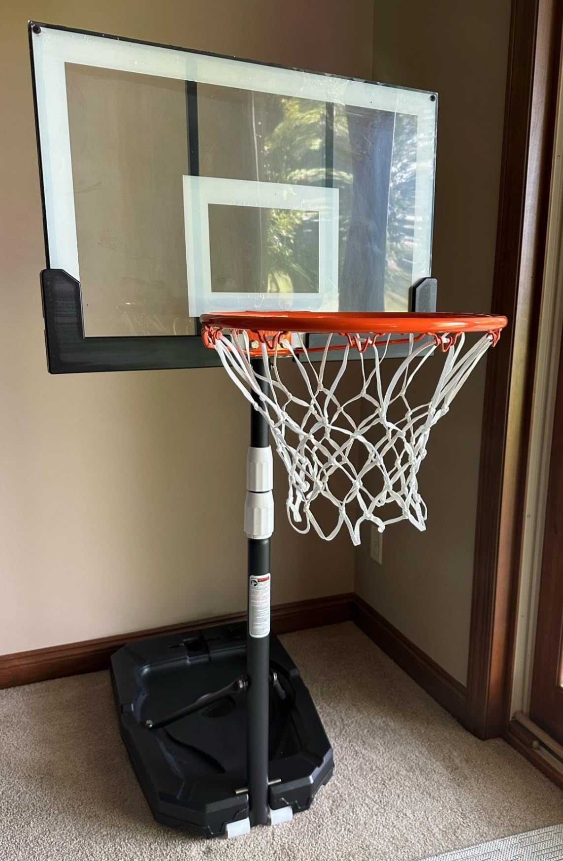 Seray Kids Basketball Hoop Outdoor [Patented 6s Safe-Adjust] 3.2-7.2FT, Indoor/Poolside/Mini Basketball Hoop for Kid/Toddler/Youth/Adult in Backyard/Driveway,Shatterproof Backboard and Enlarged Base customer photo 2