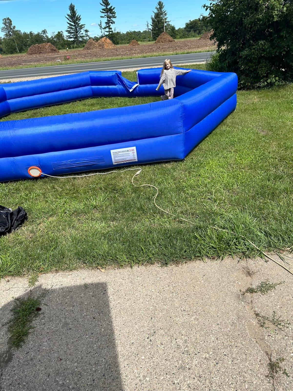 WARSUN 15FT Gaga Ball Pit Inflatable with Powerful Blower, Portable Gagaball Court for Indoor Outdoor Family Activities Inflatable Sport Games customer photo 1