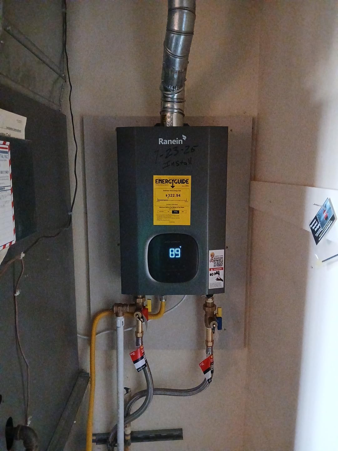 Ranein Propane Gas Tankless Water Heater, 4.3 GPM, 100,000 BTU, Indoor customer photo 2