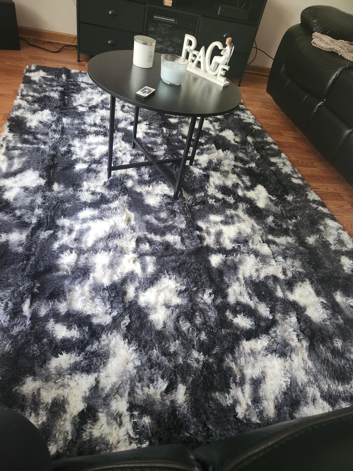 Noahas 2x6 Black Fluffy Soft Runner Rug Non-Slip for Bedroom Dorm Hallway customer photo 2
