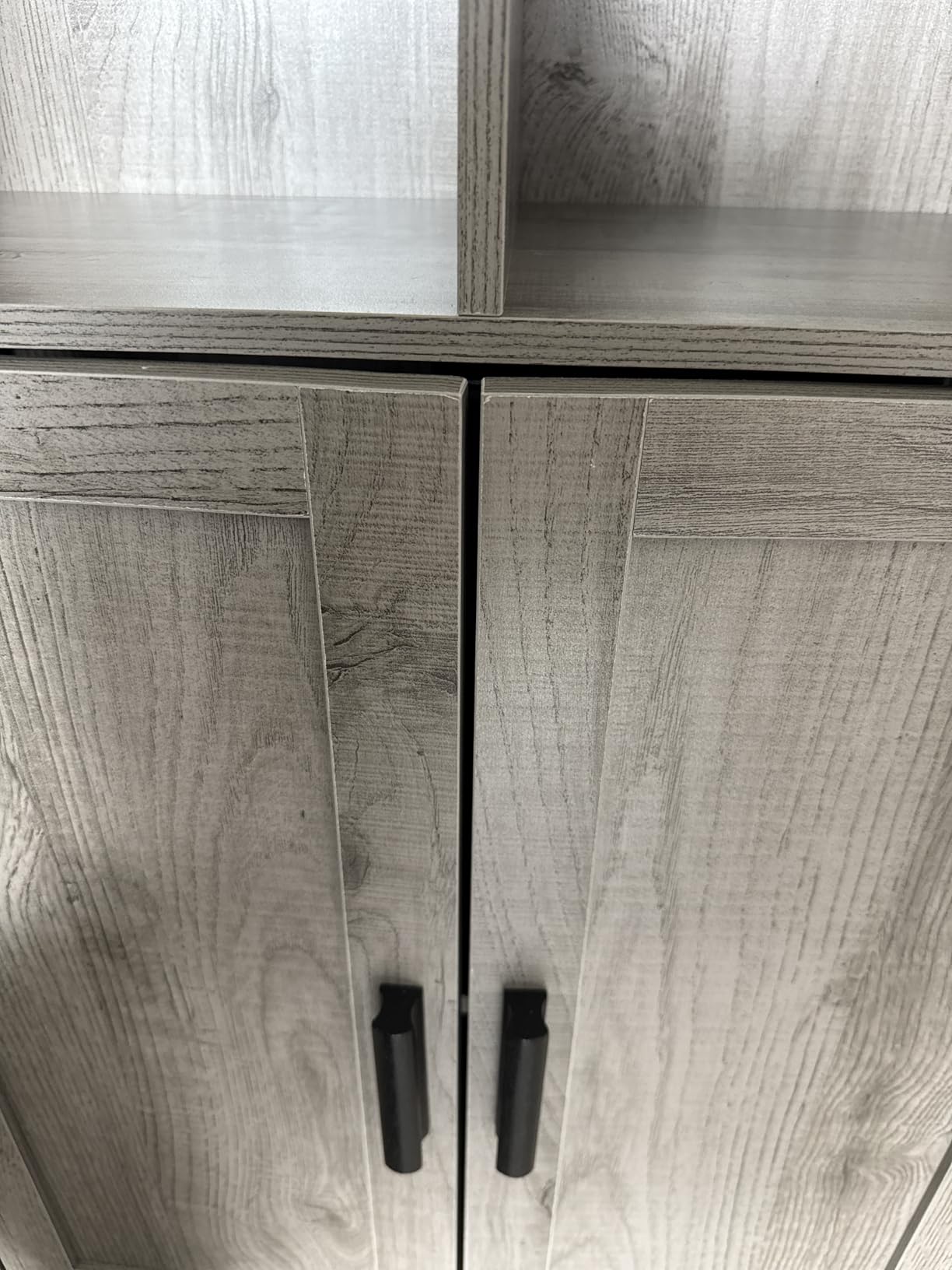 Iwell Tall Bathroom Cabinet, Storage Cabinet with Adjustable Shelves, Bathroom Storage Cabinet for Living Room, Dining Room, Entryway, White customer photo 2