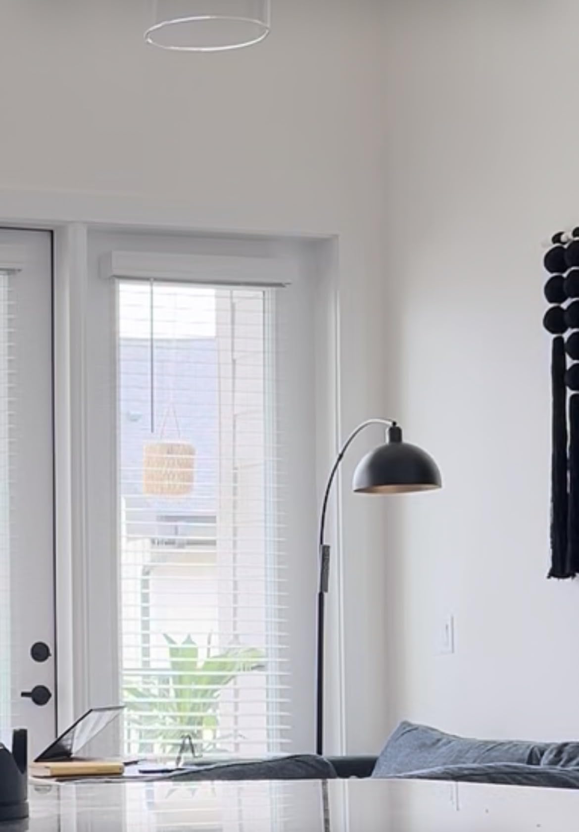 【Upgraded】Black Arc Floor Lamps for Living Room - Dimmable Arched Floor Lamp with Remote Control & 2700-6000K 9W LED Bulb Included, Modern Arch Standing lamp, Industrial Tall Lamp for Bedroom Reading customer photo 2