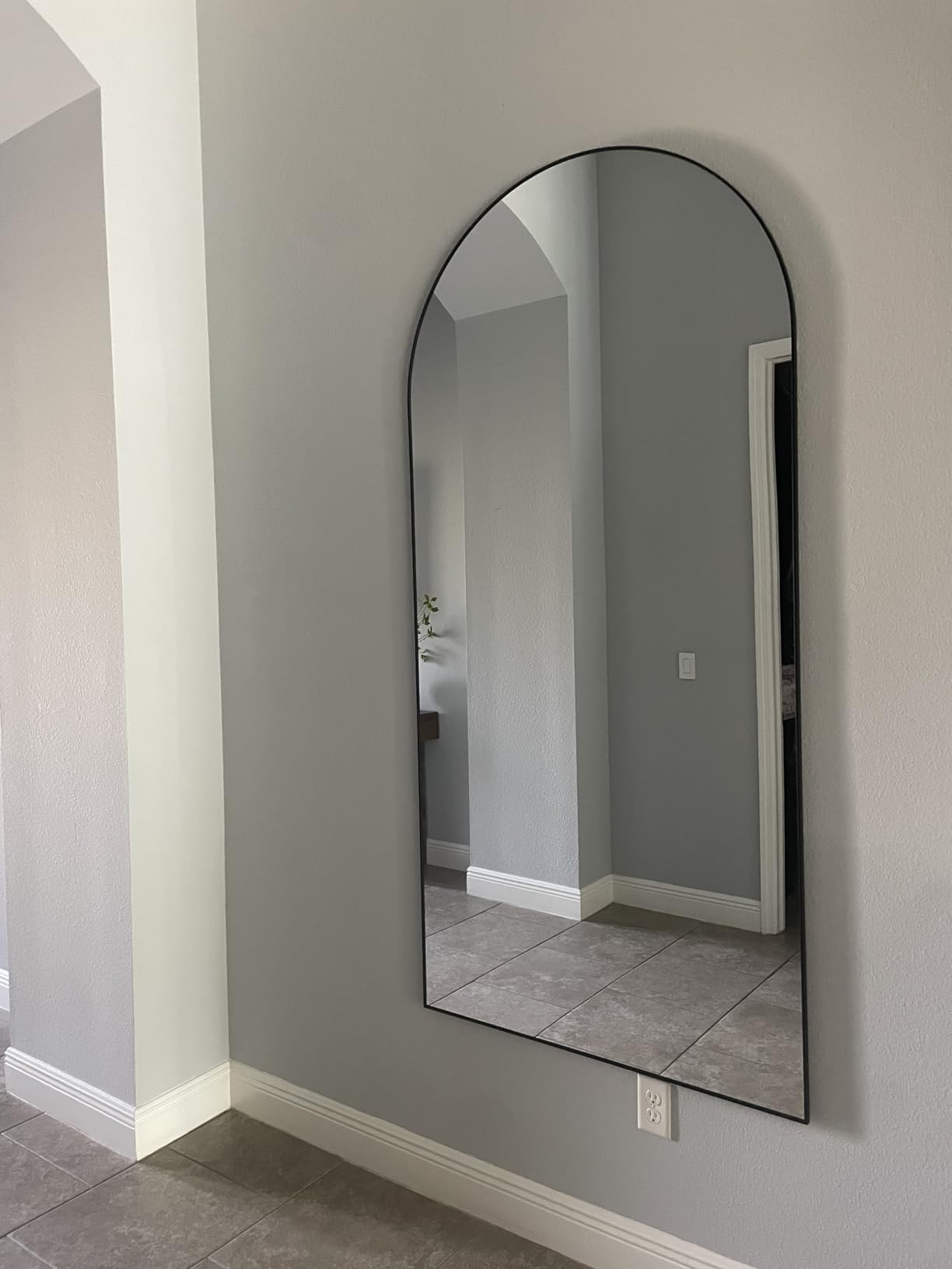 Koonmi 71x30 Arched Full Length Mirror, Floor Mirror with Stand customer photo 1