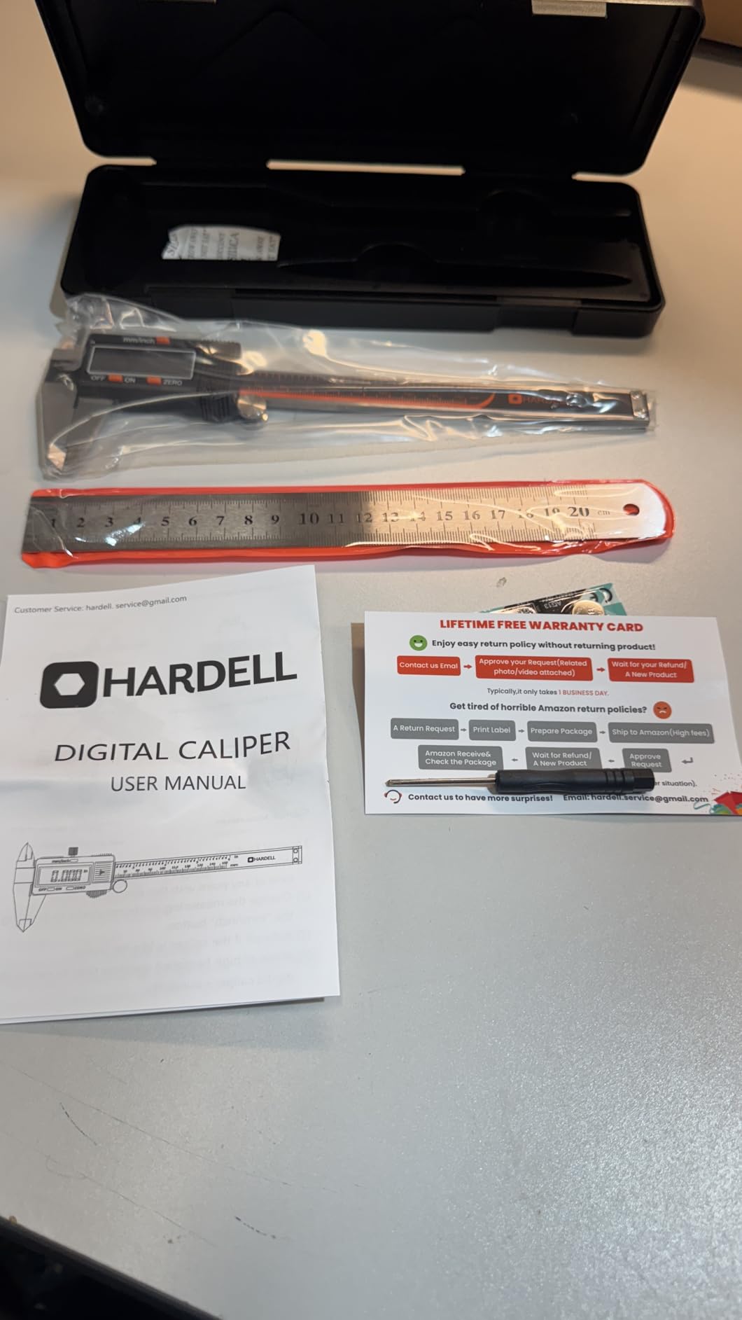 HARDELL Digital Caliper 12 Inch, Micrometer Calipers with Large LCD Screen | Stainless Caliper Measuring Tool, Inch/mm/Fraction, Auto-Off and Sturdy Case. For Automotive, Woodwork, Large Projects customer photo 1