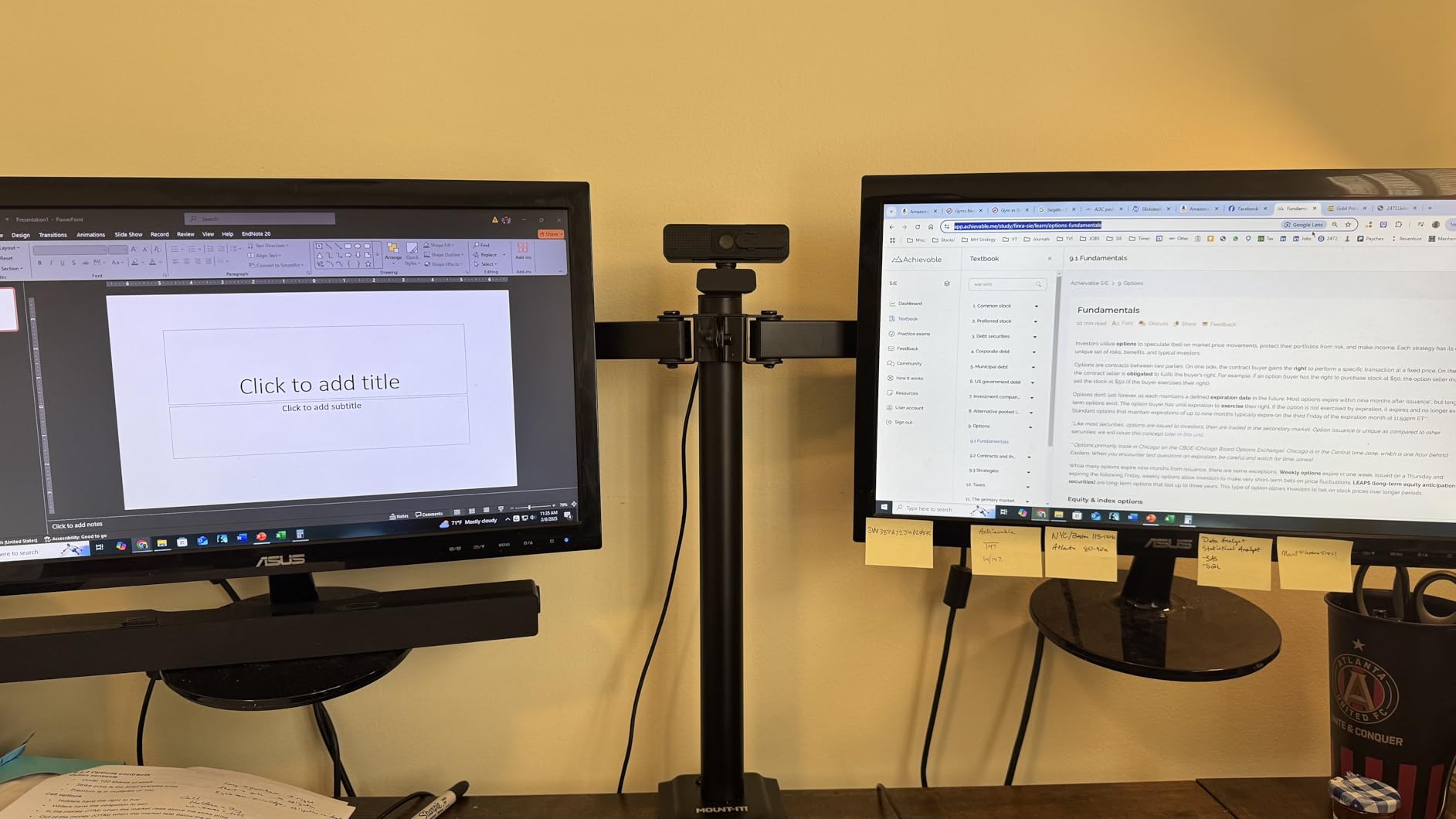 Mount-It Dual Monitor Arm, Heavy Duty Desk Mount for 2 Screens 13-32 in customer photo 2