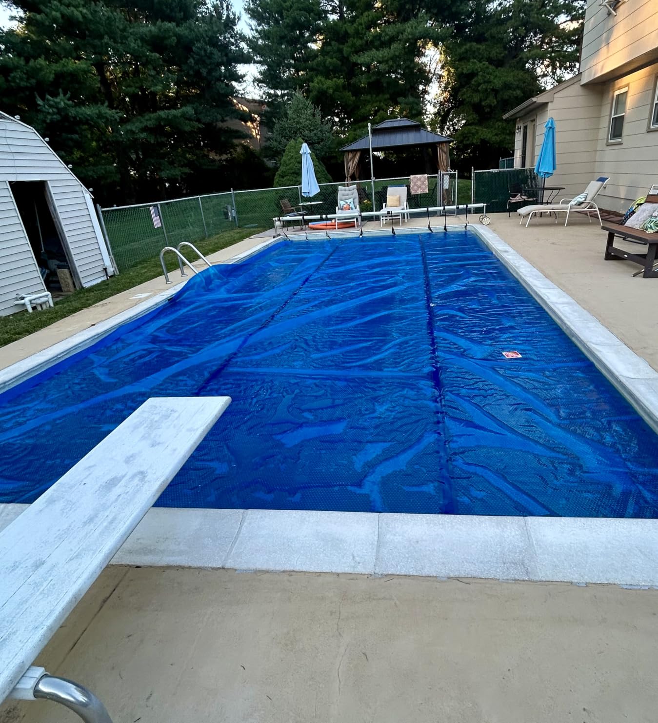 In The Swim 18' x 36' Premium Blue Rectangle Solar Pool Cover 12 Mil customer photo 2