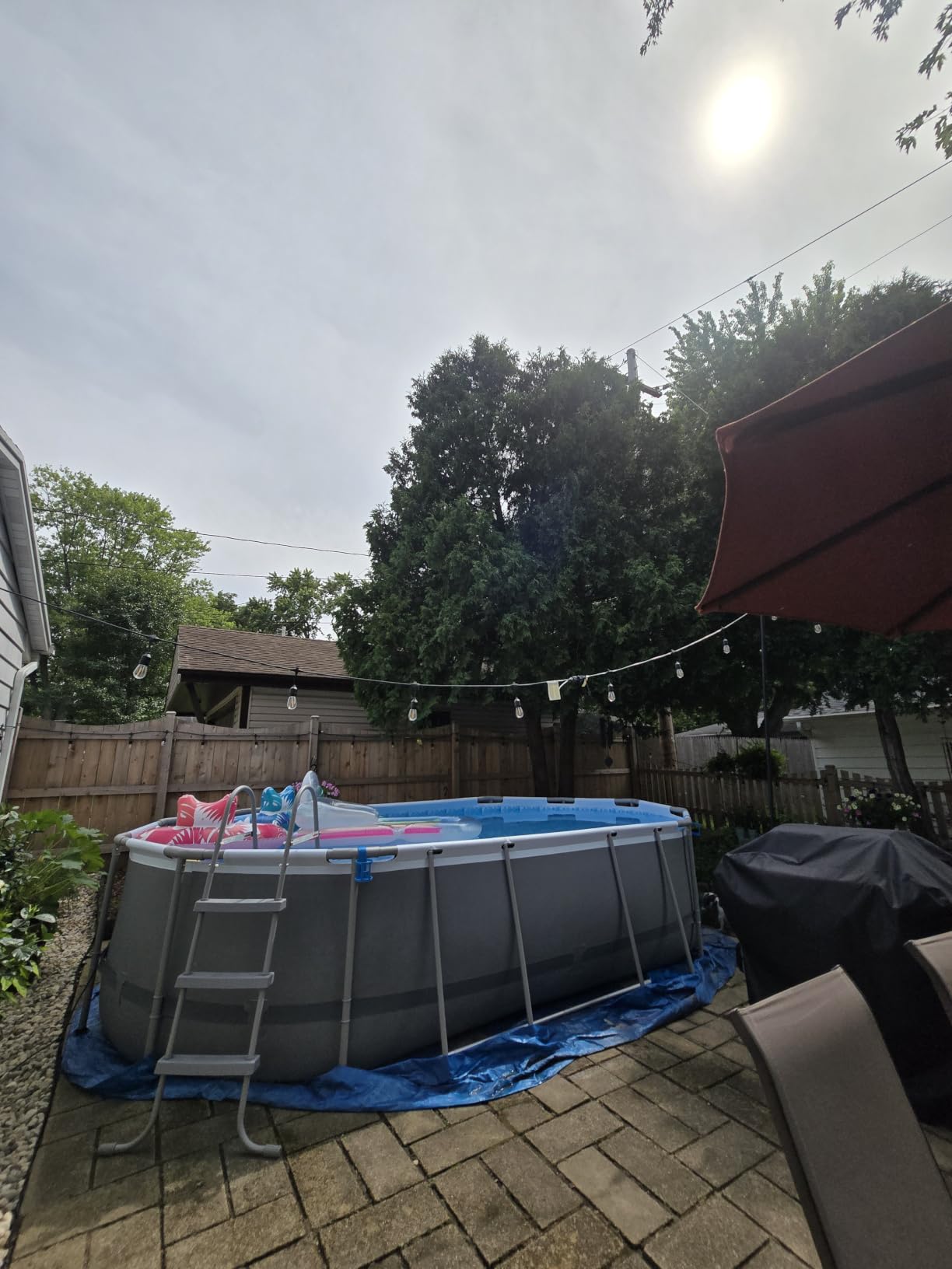 In The Swim 21' Standard Blue Round Solar Pool Cover 8 Mil customer photo 2