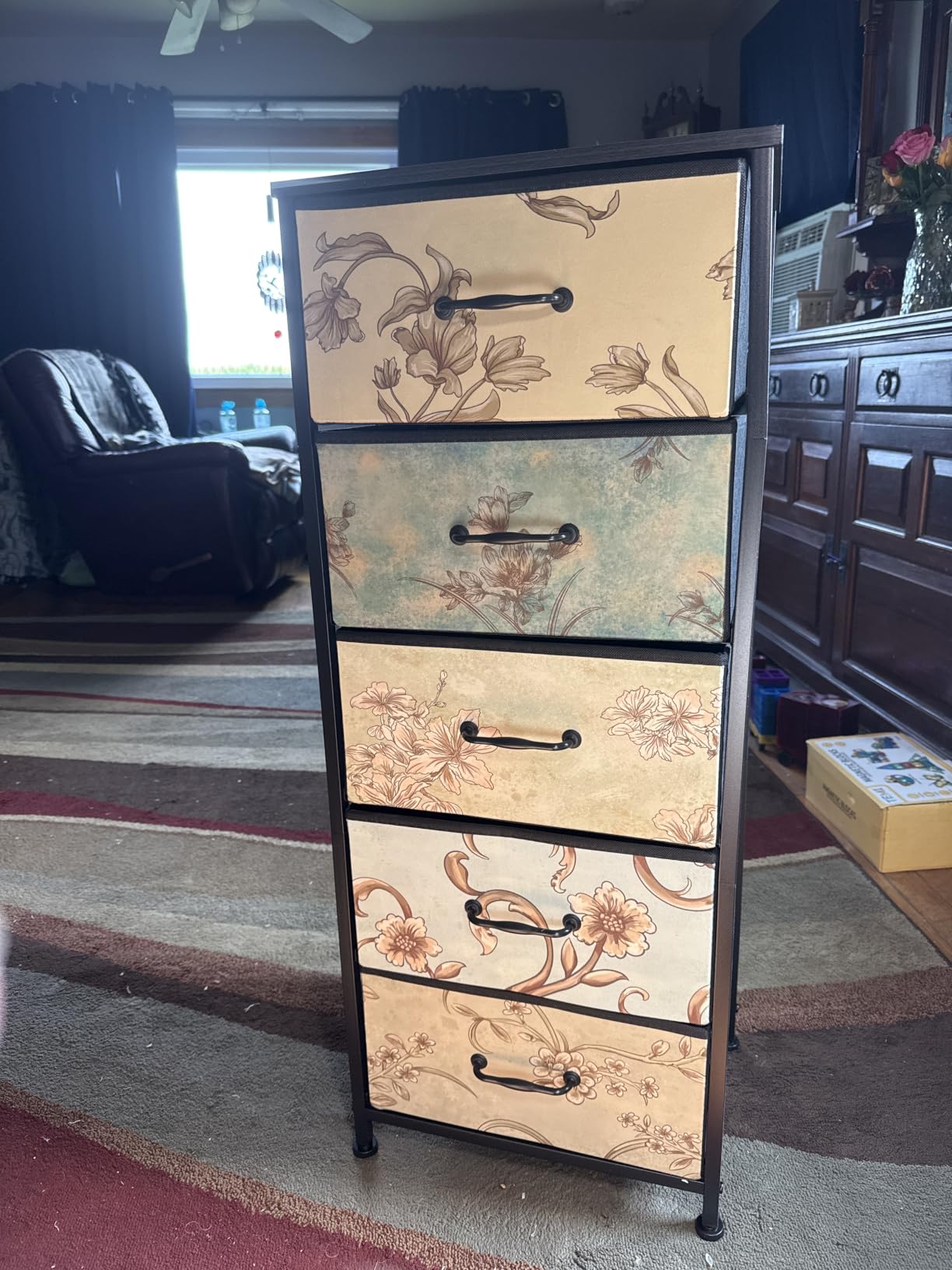 Furnulem Tall 6 Drawers Dresser for Bedroom, Vintage Storage Organizer Unit customer photo 1