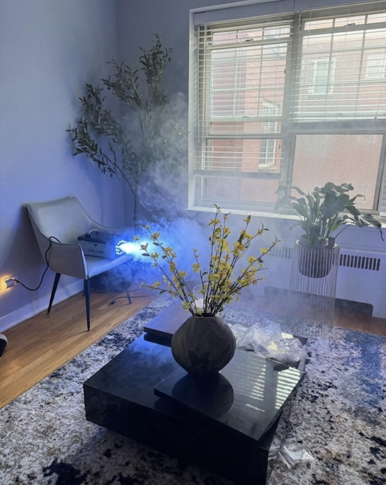 Fog Machine Halloween Outdoor 1200W with 18 LED Lights, Smoke Machine Fog customer photo 1