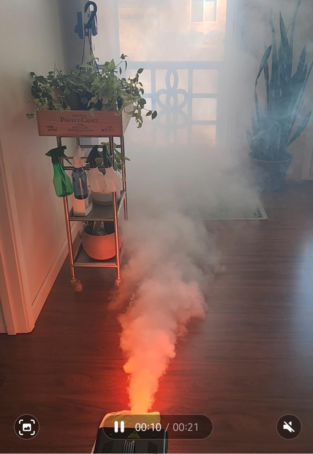 Fog Machine Halloween Outdoor 1200W with 18 LED Lights, Smoke Machine Fog customer photo 2