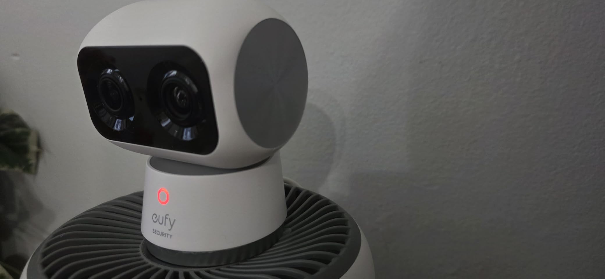 eufy Security 4K Indoor Cam S350, No Subscription, Dual Cameras, 8x Zoom | 360 deg Coverage, Works as a Pet Camera, Nanny/Senior/Baby Monitor, AI Auto-Tracking, Human/Pet/Cry Detection, 2.4/5 GHz Wi-Fi customer photo 1
