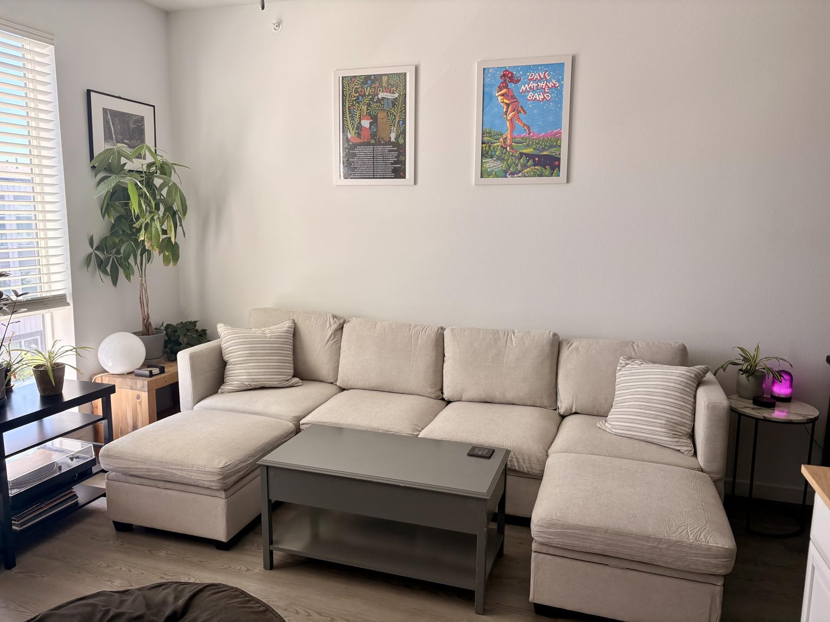 Weture Modular Sectional Sofa with Storage, U Shaped Sectional Couch for Living Room, Convertible Modular Sofa Couch with Ottomans, High Supportive & Soft Sponge, 6 Seat, Beige customer photo 2
