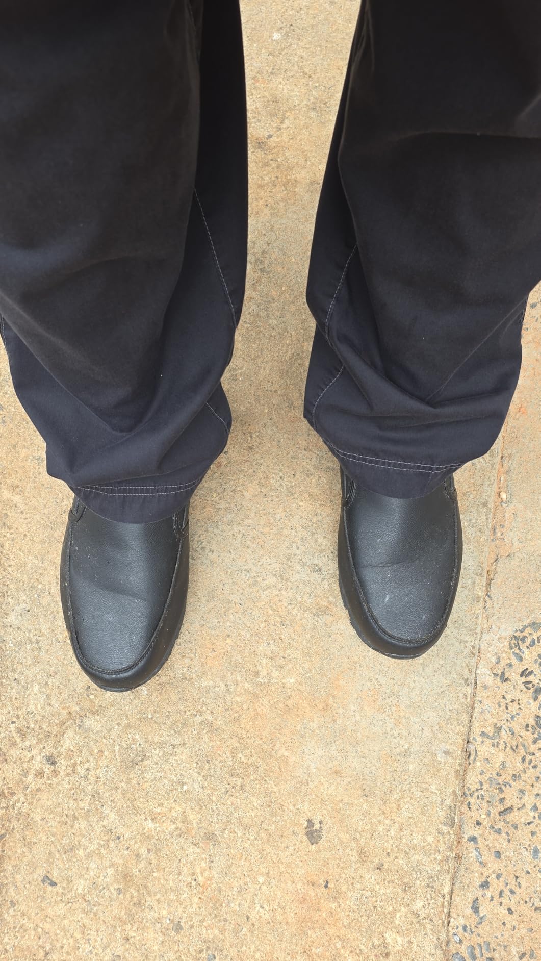 HISEA Non Slip Work Shoes for Men, Slip-On Loafers Chef Kitchen Shoes customer photo 1