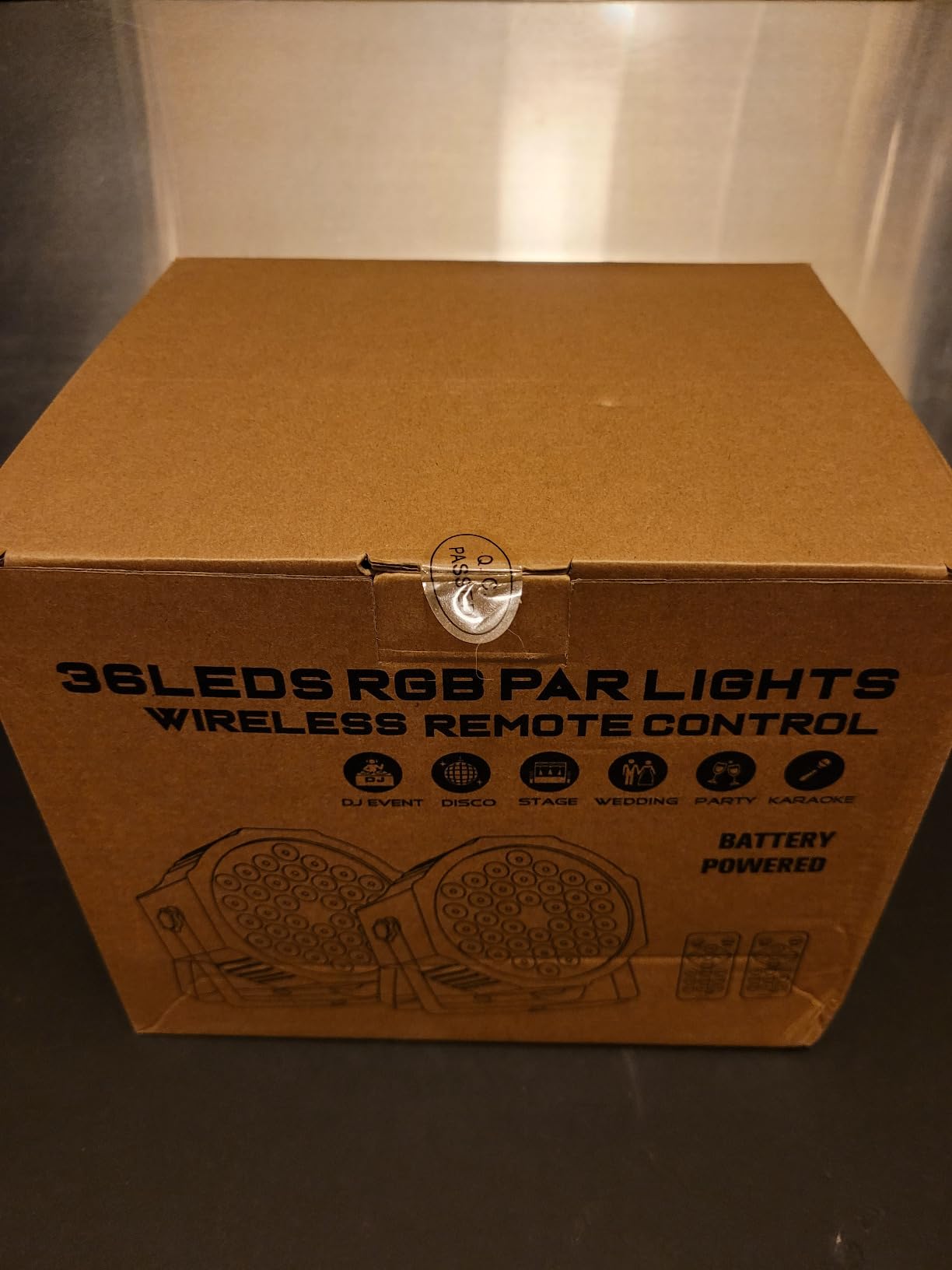 Battery Powered Stage Par Lights: 36W RGB Rechargeable Par Can 2Pack - 6 to 15Hours Working Time - Remote DMX Control Uplights for Event Chruch Wedding Mobile DJ Party Music Dance Band Club Live Show customer photo 2