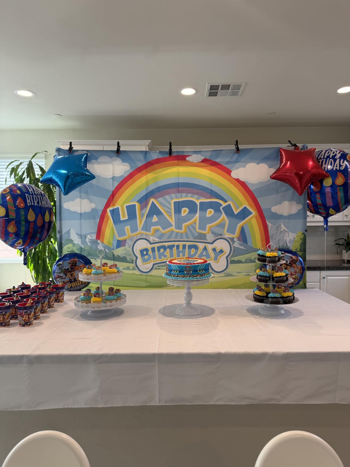 EMART Backdrop Stand 10x10FT Adjustable Back Drop Stand for Party Events customer photo 1