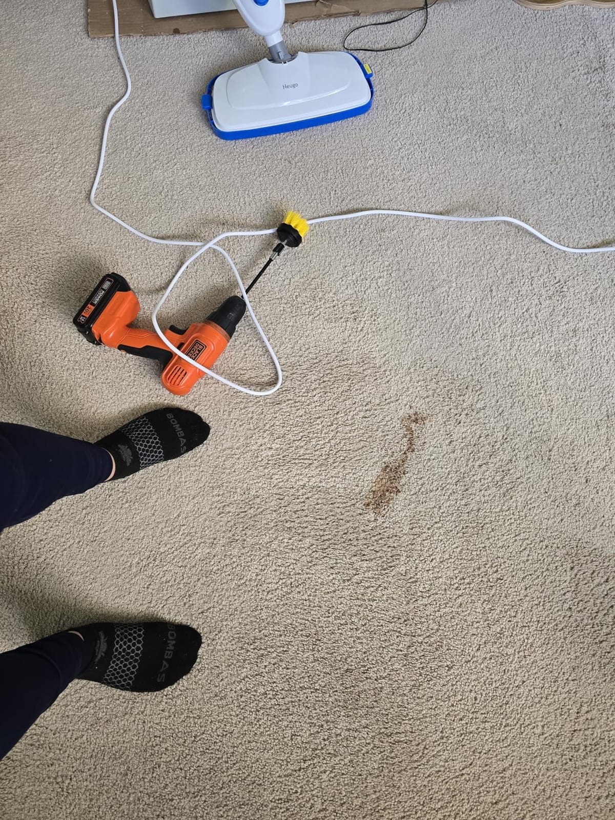 Steam Mop for Hardwood Floor Cleaning, Floor Steamer Cleaner Lightweight for Vinyl, Laminate, Carpet, Tile Hard Floors w/Adjustable Steam Modes & Height, 23ft Cord, 2 Washable Pad customer photo 2