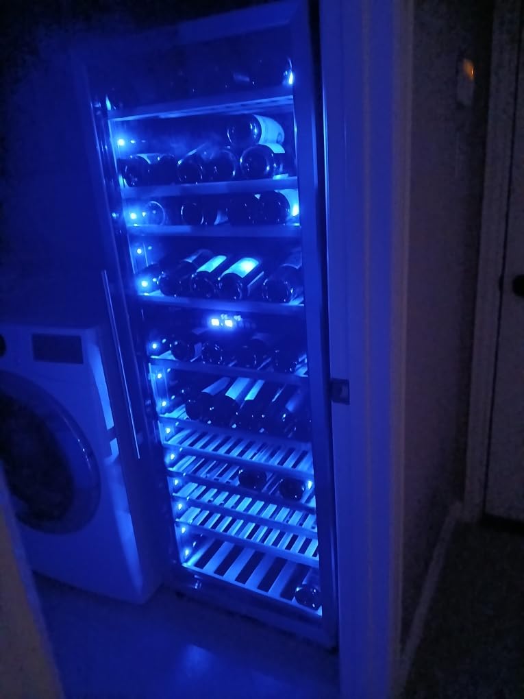 ORYMUSE Dual Zone Wine Fridge Freestanding 175 Bottle, 24 Inch Large Capacity Built-in Wine Cooler Refrigerator with Upgraded Compressor Cooling and Intelligent Temperature Memory customer photo 2