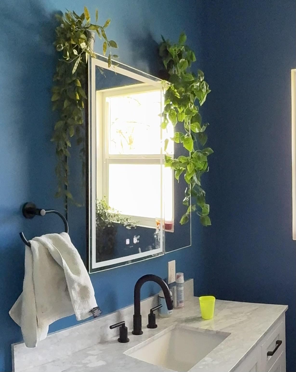 20 * 28 Left Hinge LED Bathroom Mirror Cabinet, Aluminum Medicine Cabinet customer photo 2