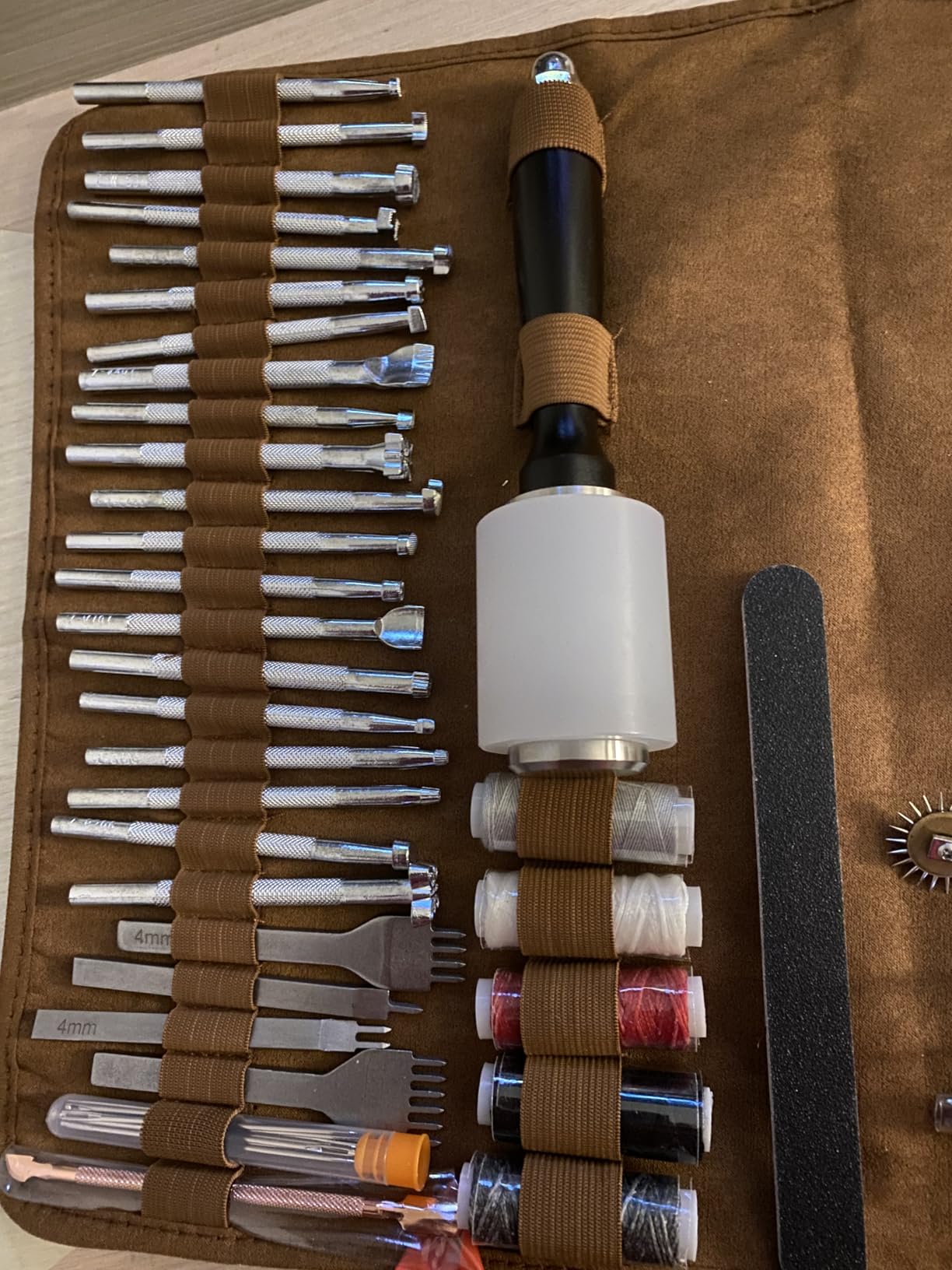 TLKKUE Leather Tooling Kit Leather Craft Tools Leatherworking Kit customer photo 1