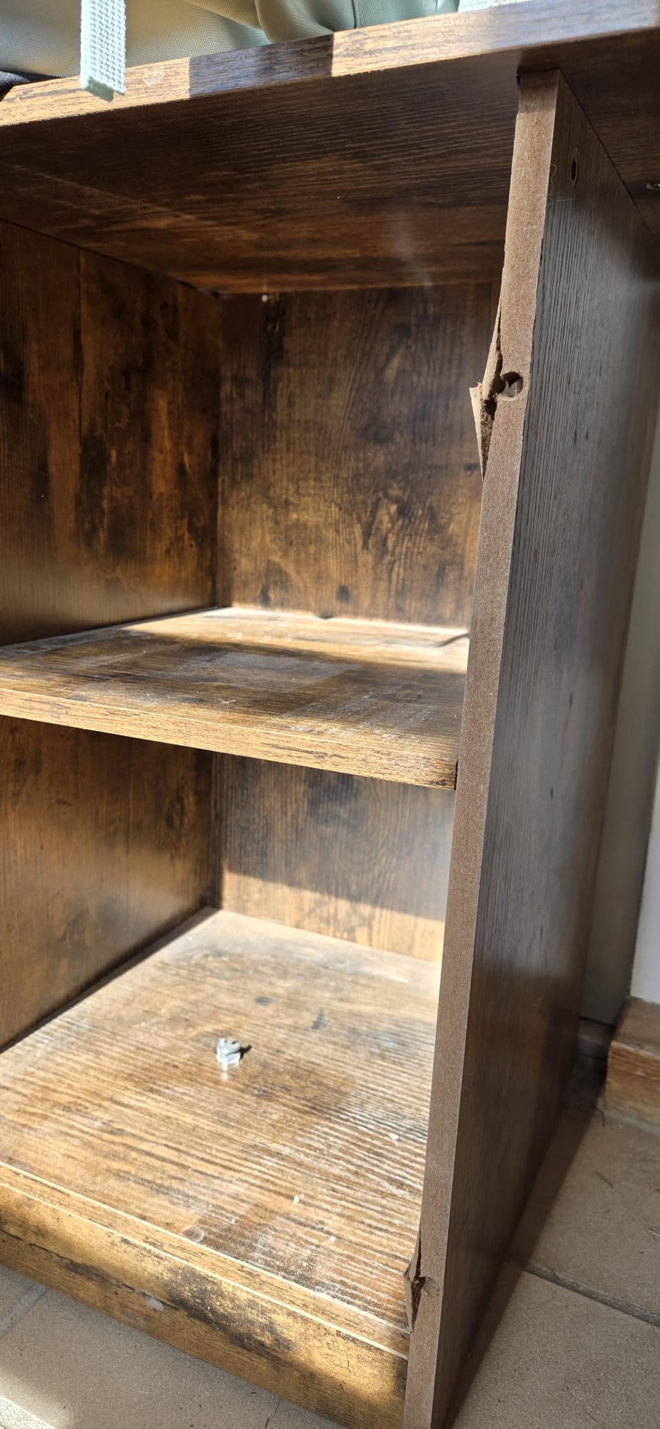 Aiho Entryway Hall Tree with Bench and Storage, Rustic Brown customer photo 1