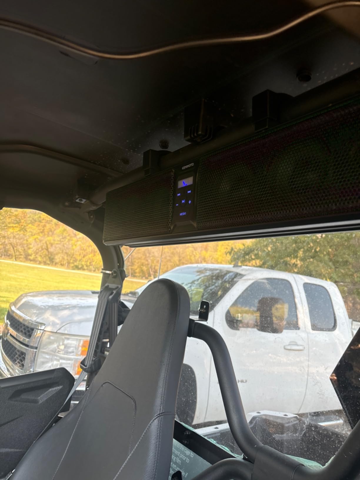 KEMIMOTO 6-Speaker Metal UTV Sound Bar Compatible with RZR Can-Am Golf ATV | 25-inch, IP65 Water Resistant, Fits 1.25-2 inch Roll Bar, Clear Audio SxS Soundbar customer photo 1