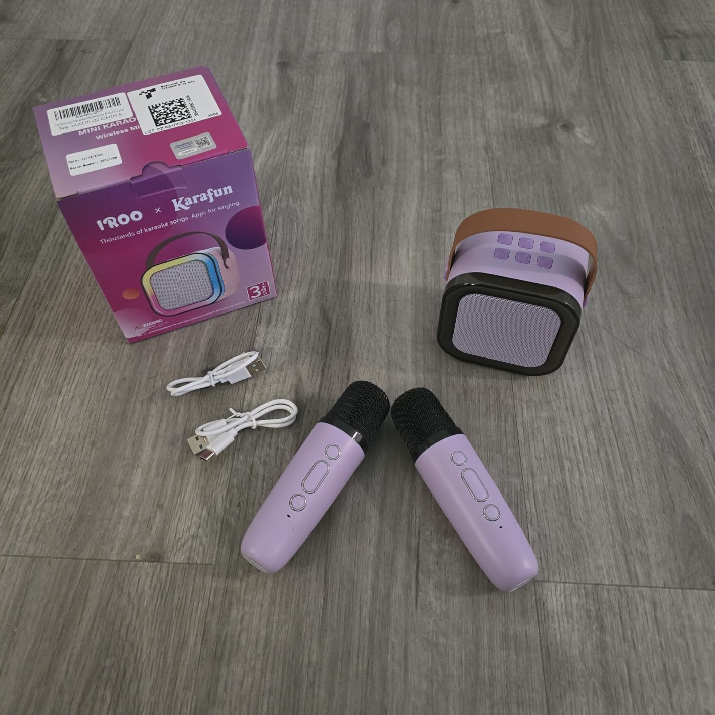 IROO Mini Karaoke Machine for Kids, Birthday Gifts Toys for Girls Ages 3-12 customer photo 1
