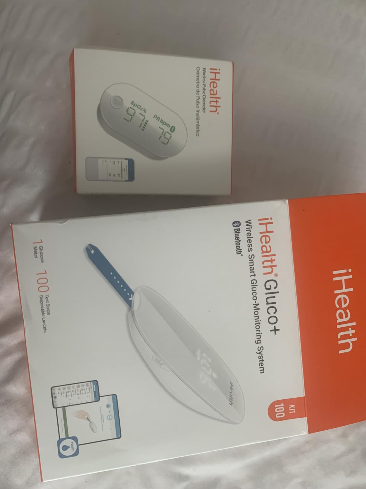 iHealth Gluco+ Wireless Smart Glucose Monitor Kit, 100 Strips & 100 Lancets customer photo 1