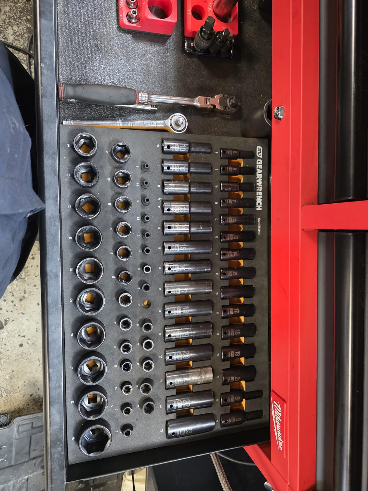 GEARWRENCH 66 Piece 6 Pt Metric Impact Socket Set in Foam Tray | GWMSISKMM customer photo 1