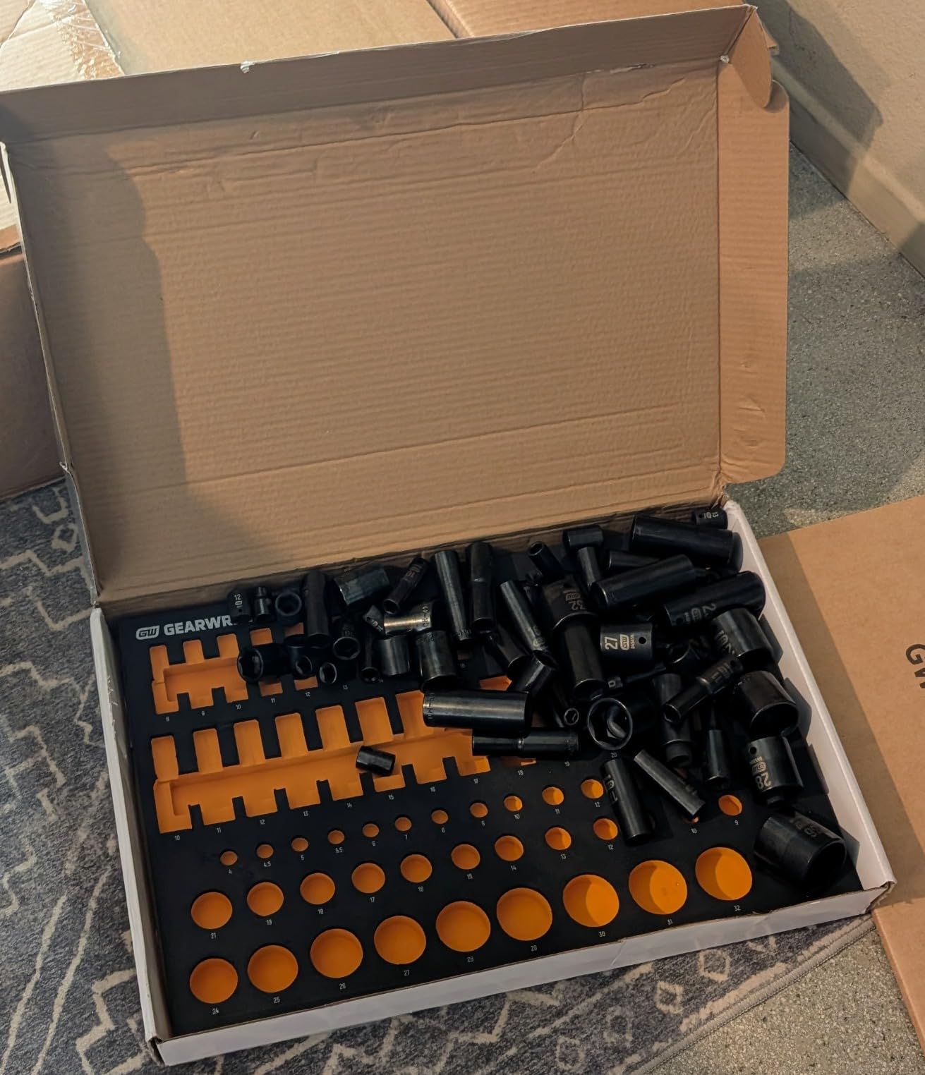 GEARWRENCH 66 Piece 6 Pt Metric Impact Socket Set in Foam Tray | GWMSISKMM customer photo 2