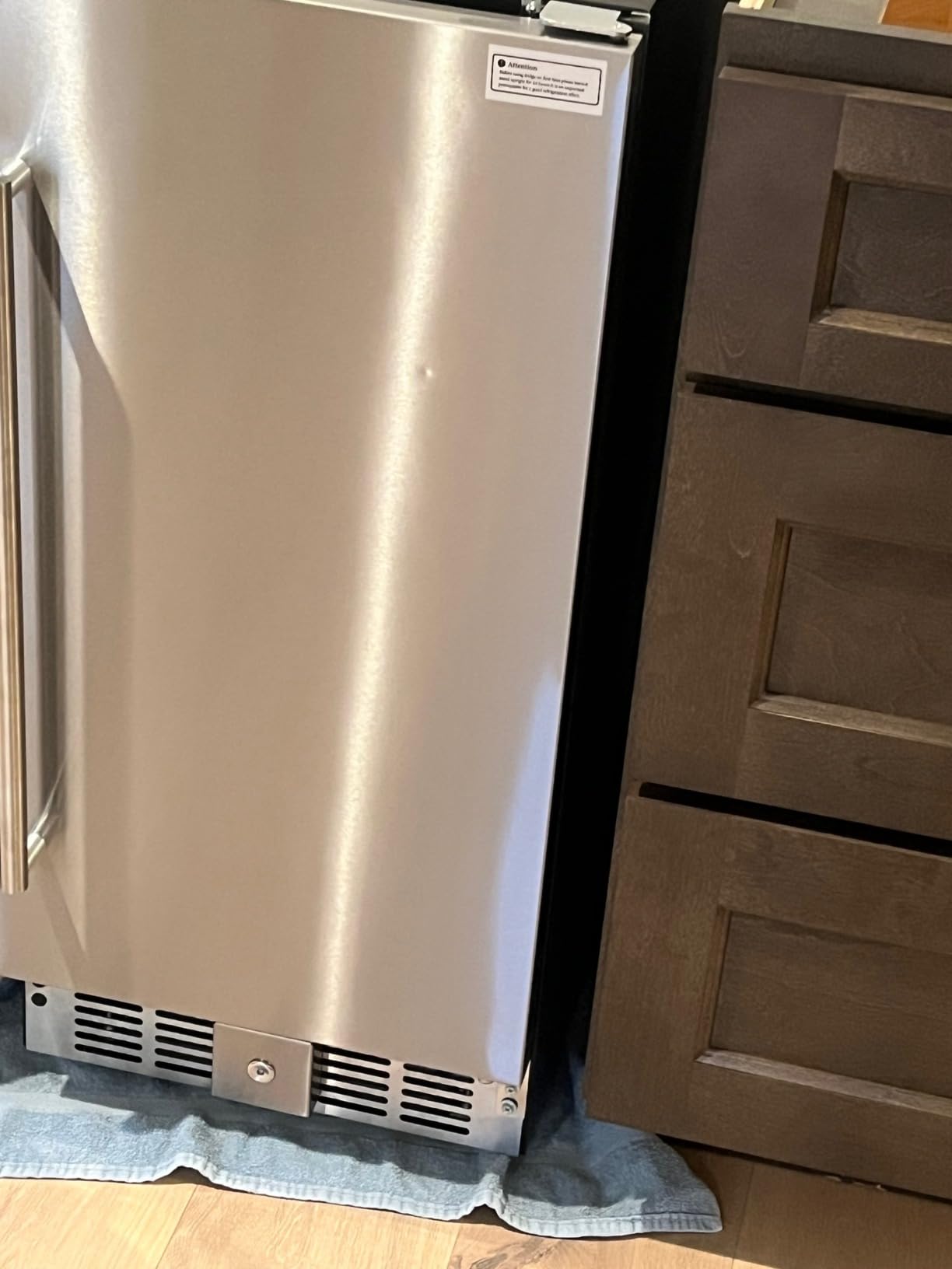 EUHOMY 15 Inch Beverage Refrigerator, 127 Can Outdoor Refrigerator customer photo 1
