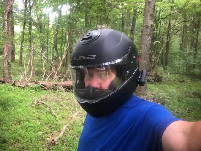 LS2 Helmets Strobe II Modular Motorcycle Helmet W/SunShield (Gloss Black - X-Small) customer photo 1
