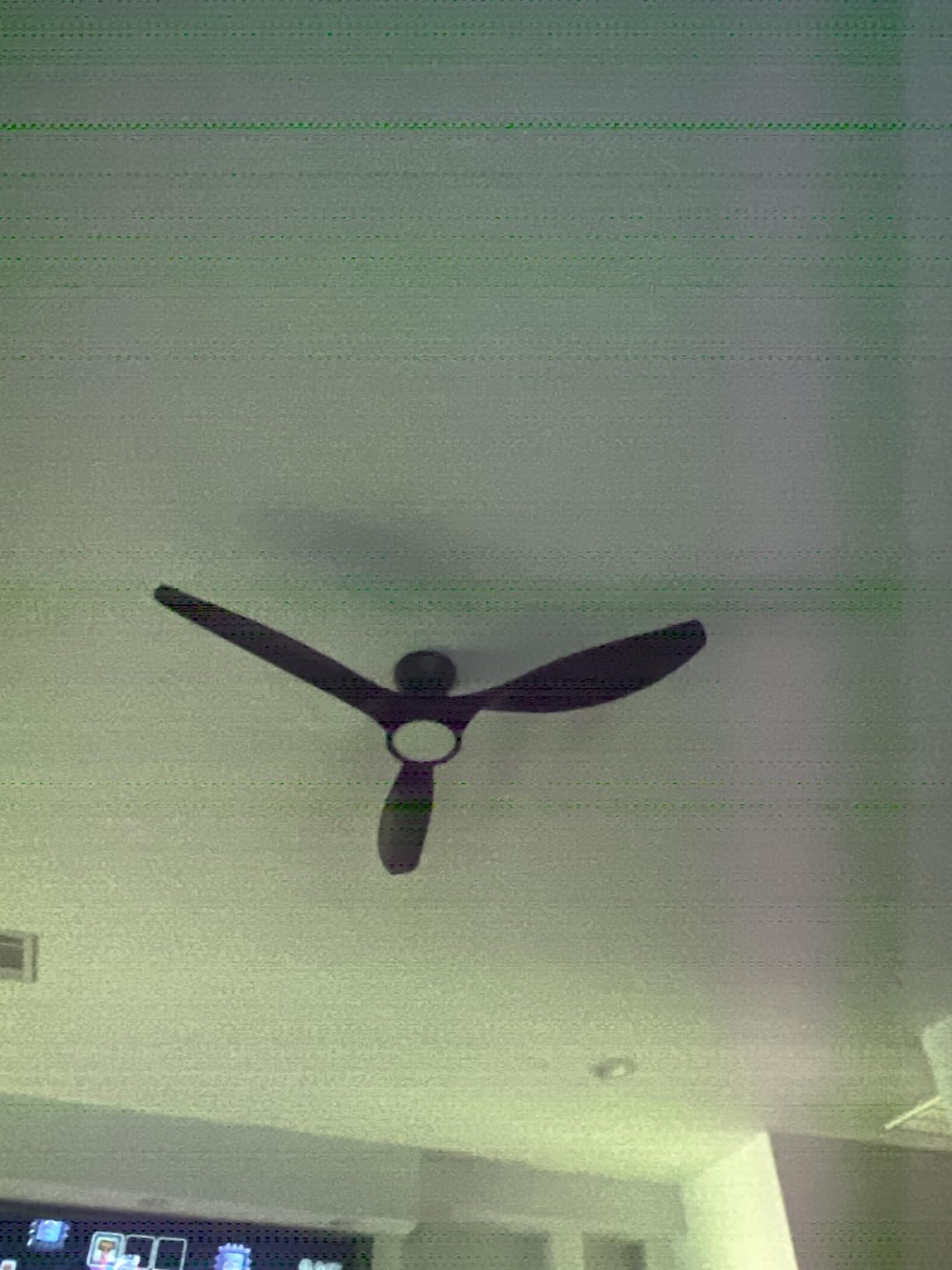 TALOYA 52 Inch Ceiling Fans with Led Lights Remote Control Flush Mount Low Profile for Bedroom Farmhouse Patio Outdoor Living Room Kitchen Dining Room,DC Motor,Reversible,Buzzer ON/Off,Black Walnut customer photo 1