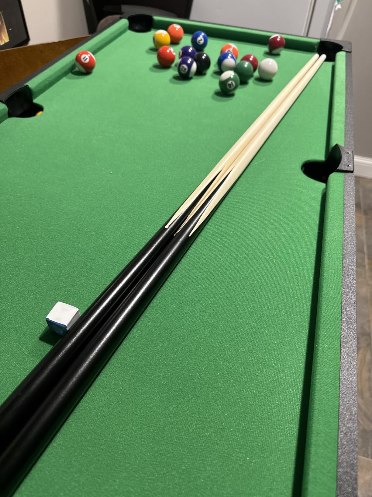 Best Choice Products Tabletop Billiard Table, Pool Game Table for Living Room, Game Room w/ 2 Cue Sticks, Ball Set, Storage Bag customer photo 1