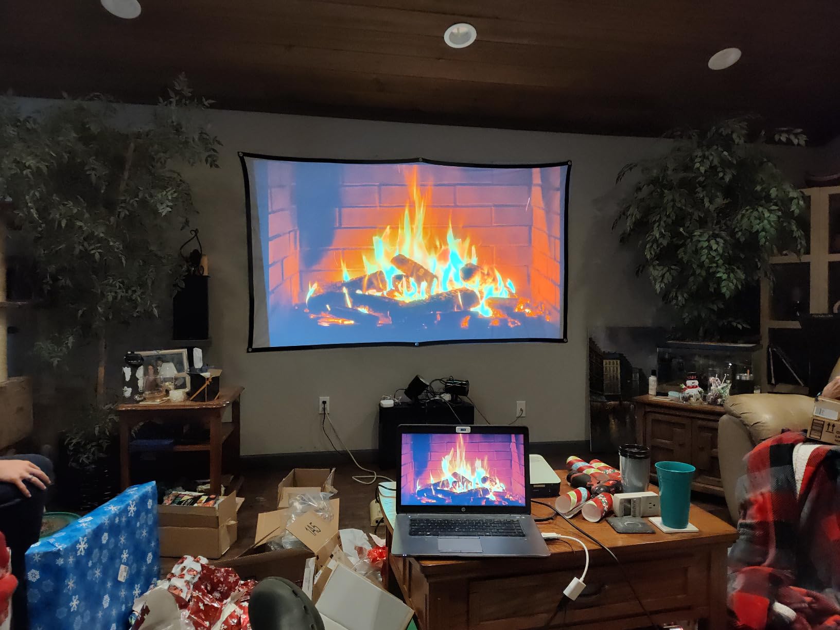 IN&VI 100 inch Motorized ALR Projector Screen Floor Rising Standard/Long Throw Projector customer photo 1