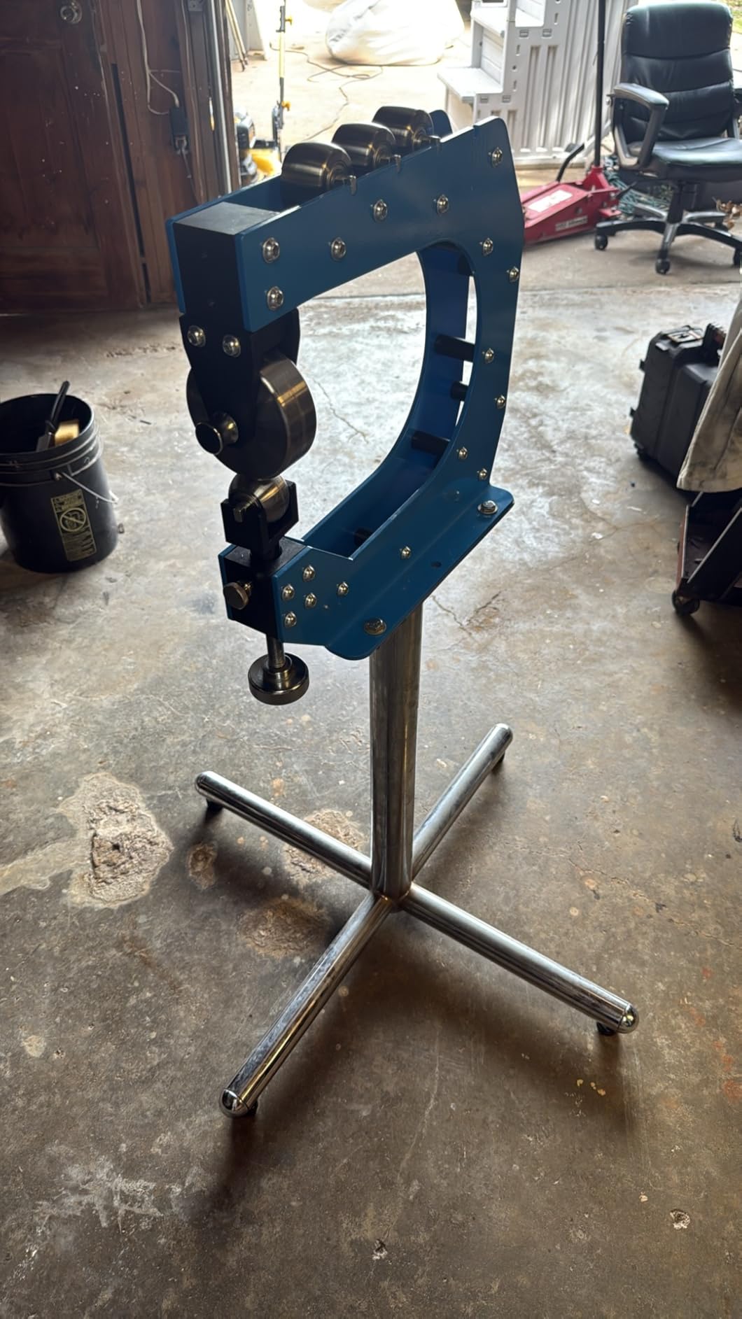 KF5018 Professional Benchtop English Wheel Metal Fabrication Tool 12