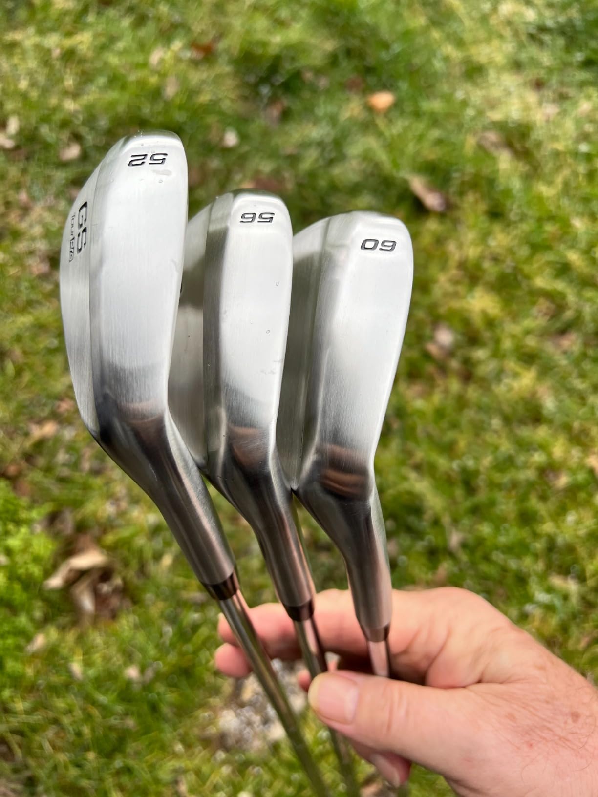 GoSports Illegal Max Spin Golf Wedge Set - Men's Right Handed Sand, Lob, Gap Wedge, Brushed Stainless customer photo 2