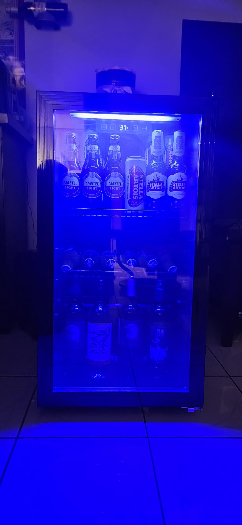 130 Can Beverage Refrigerator, 3.2 Cu.Ft Mini Fridge Beverage Cooler | Glass Door, 35–65°F Digital Temperature Display, Adjustable Shelves, Beverage Fridge for Soda, Beer & Wine customer photo 2