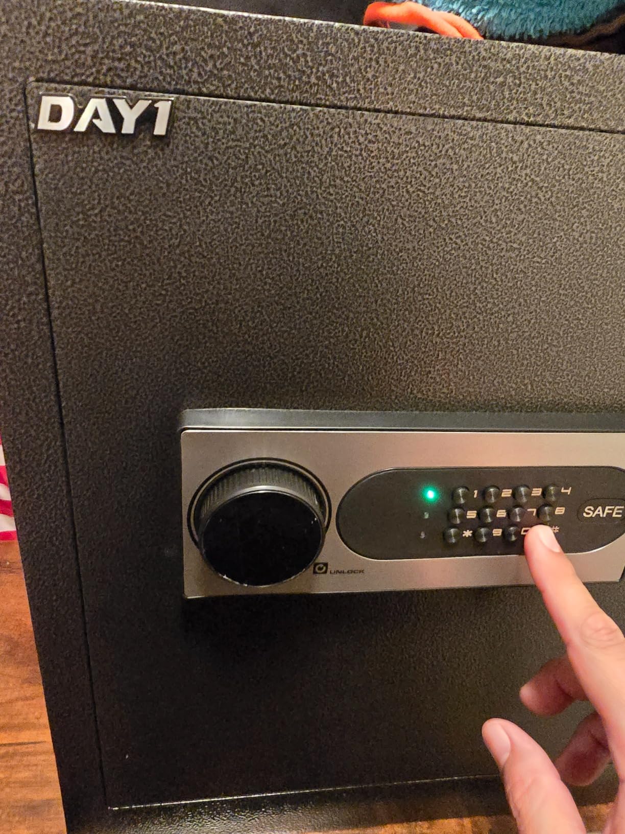 DAYI Safe Box, 2.0 Cubic Feet Home Safe with Fireproof Waterproof Bag, Security Safe Box for Money Cash Valuables, Digital Electronic Keypad, Dual Alarm System, Removable Shelf - D-45 customer photo 1