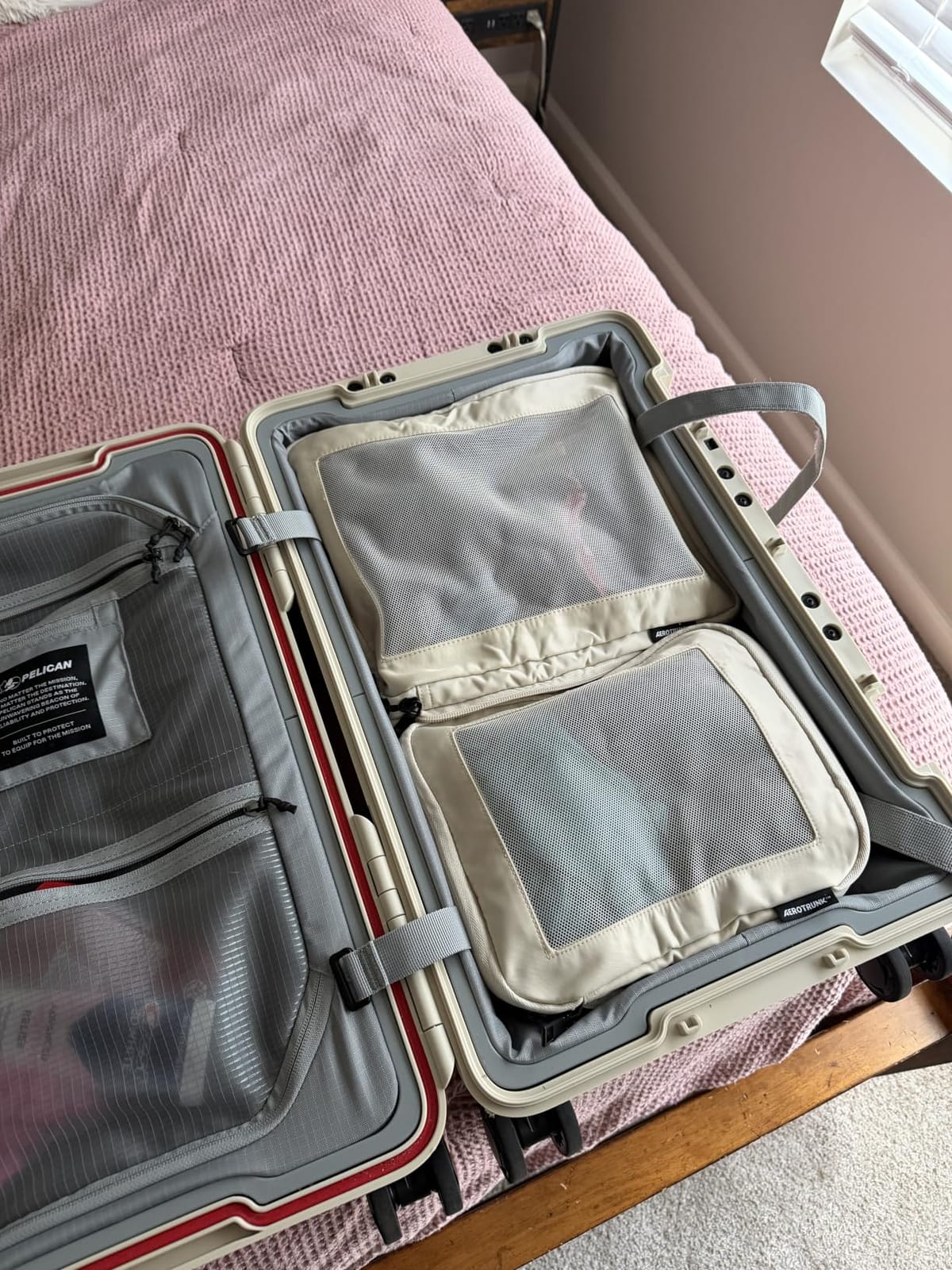 Aerotrunk Compression Packing Cubes for Travel, 6-Pack, Beige customer photo 2