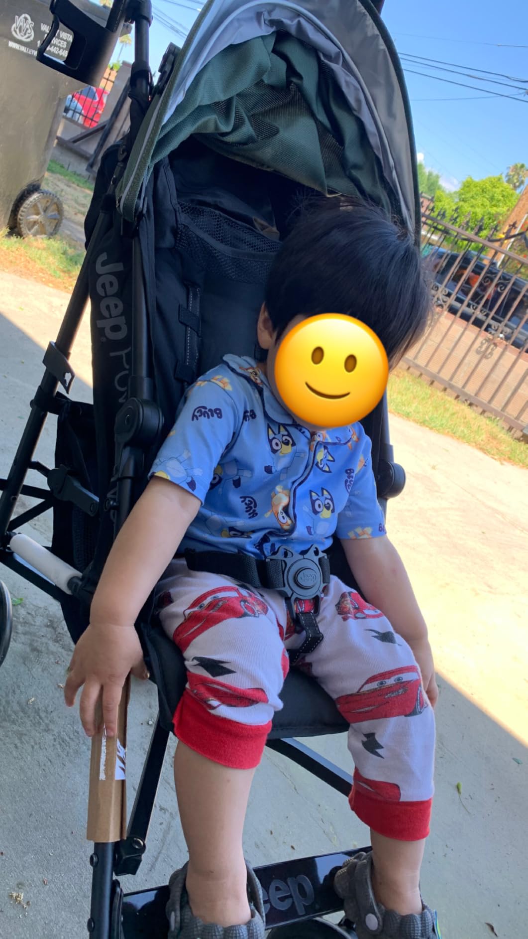 Jeep PowerGlyde Stroller by Delta Children Lightweight Travel Stroller with Smoothest Ride & Compact Fold, 3-Position Recline, Extra Large Storage Basket, Olive Green customer photo 2