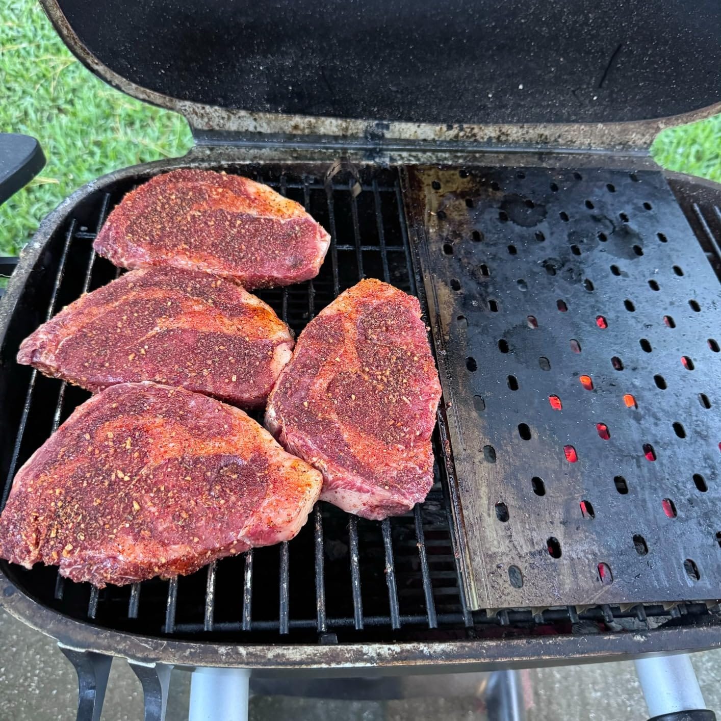 GrillGrate Flavor Zone | Universal Grill Accessory for Gas Grills, Pellet Grills, or Charcoal Grills | Hard Anodized Aluminum | 15